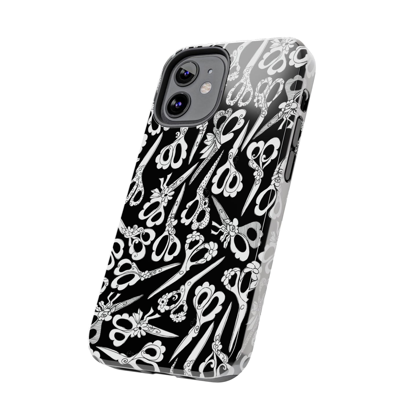 Scissor Blizzard Black Phone Case