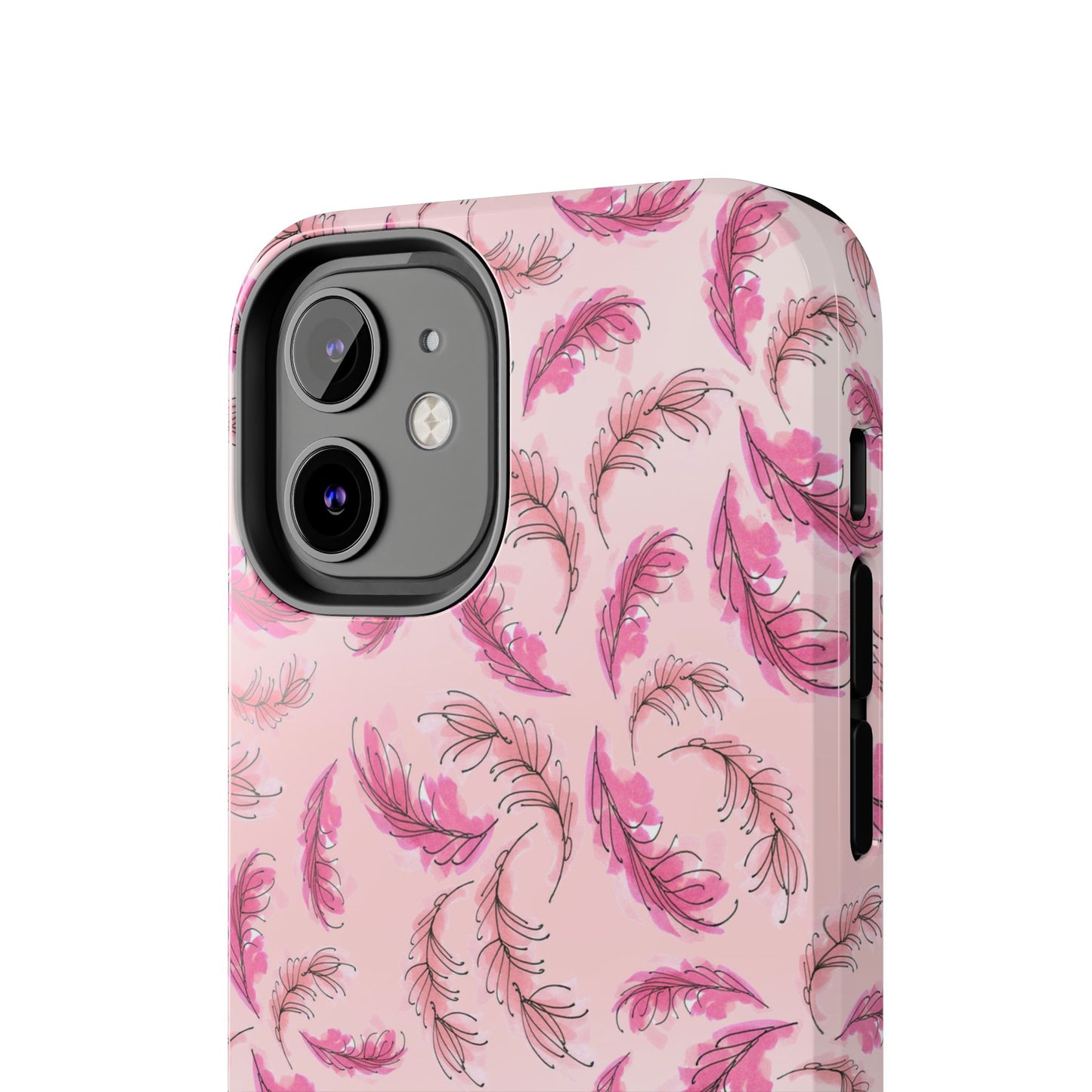 Flam Feathers Pink Phone Case