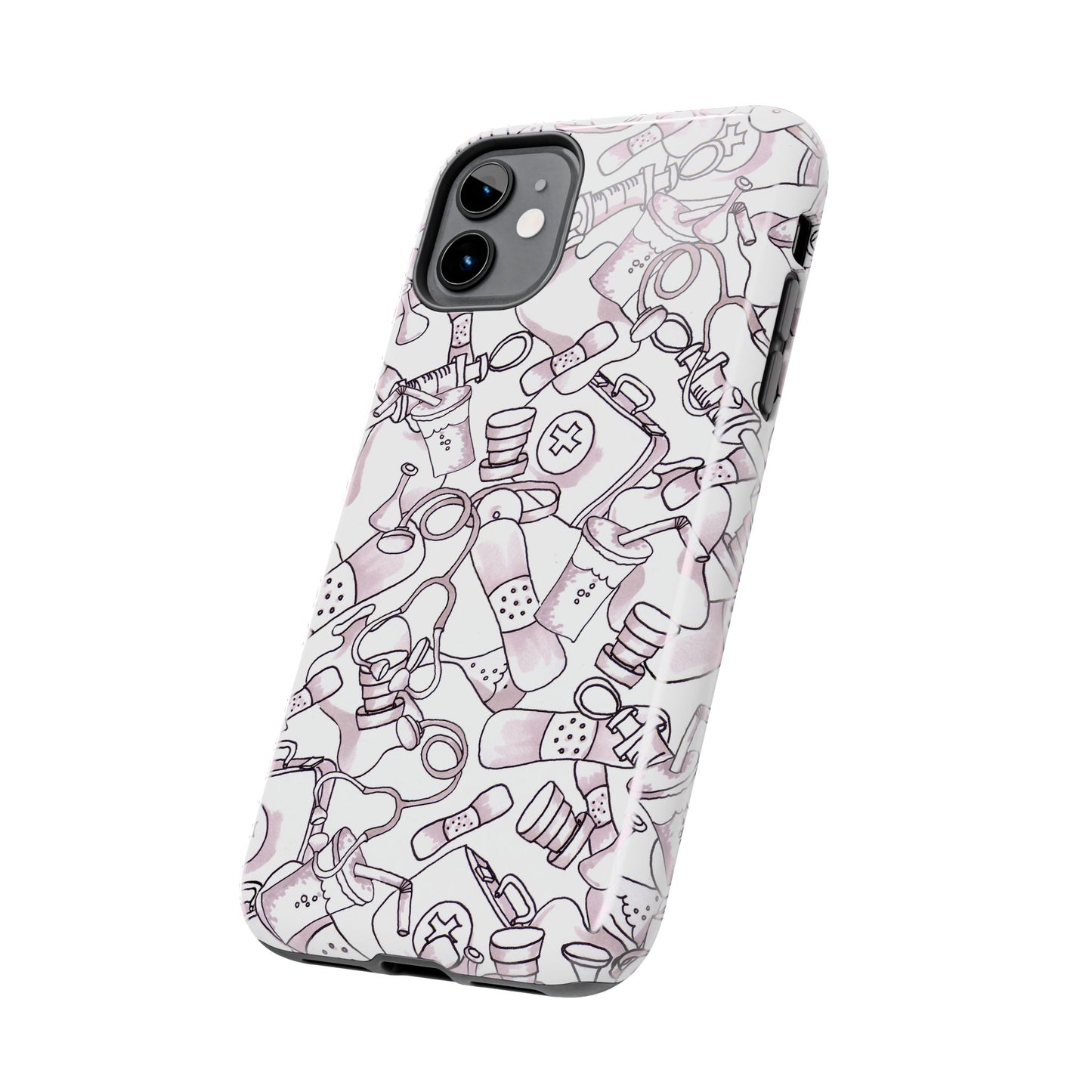 Med Stuff White Phone Case