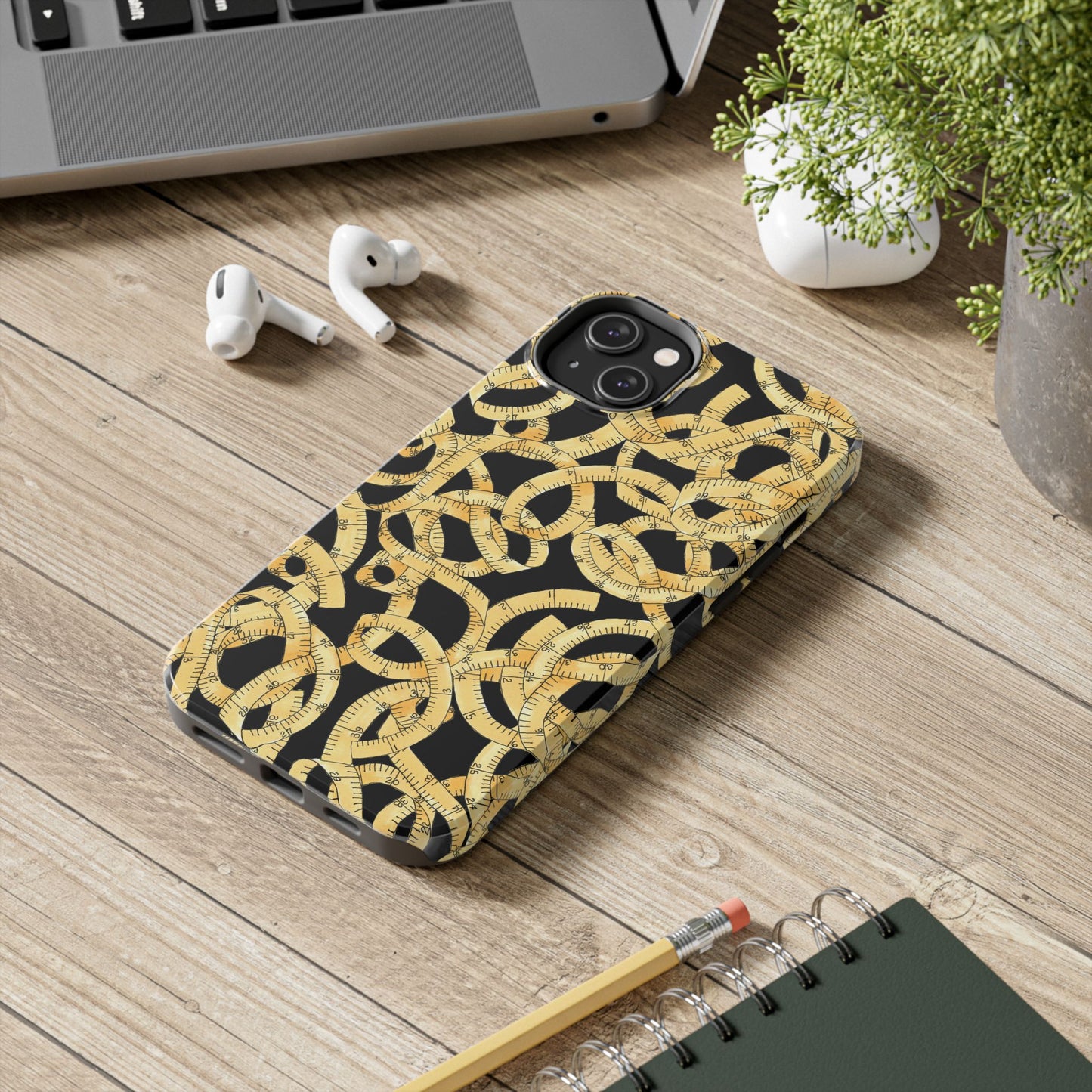 Tape Tangle Black Phone Case