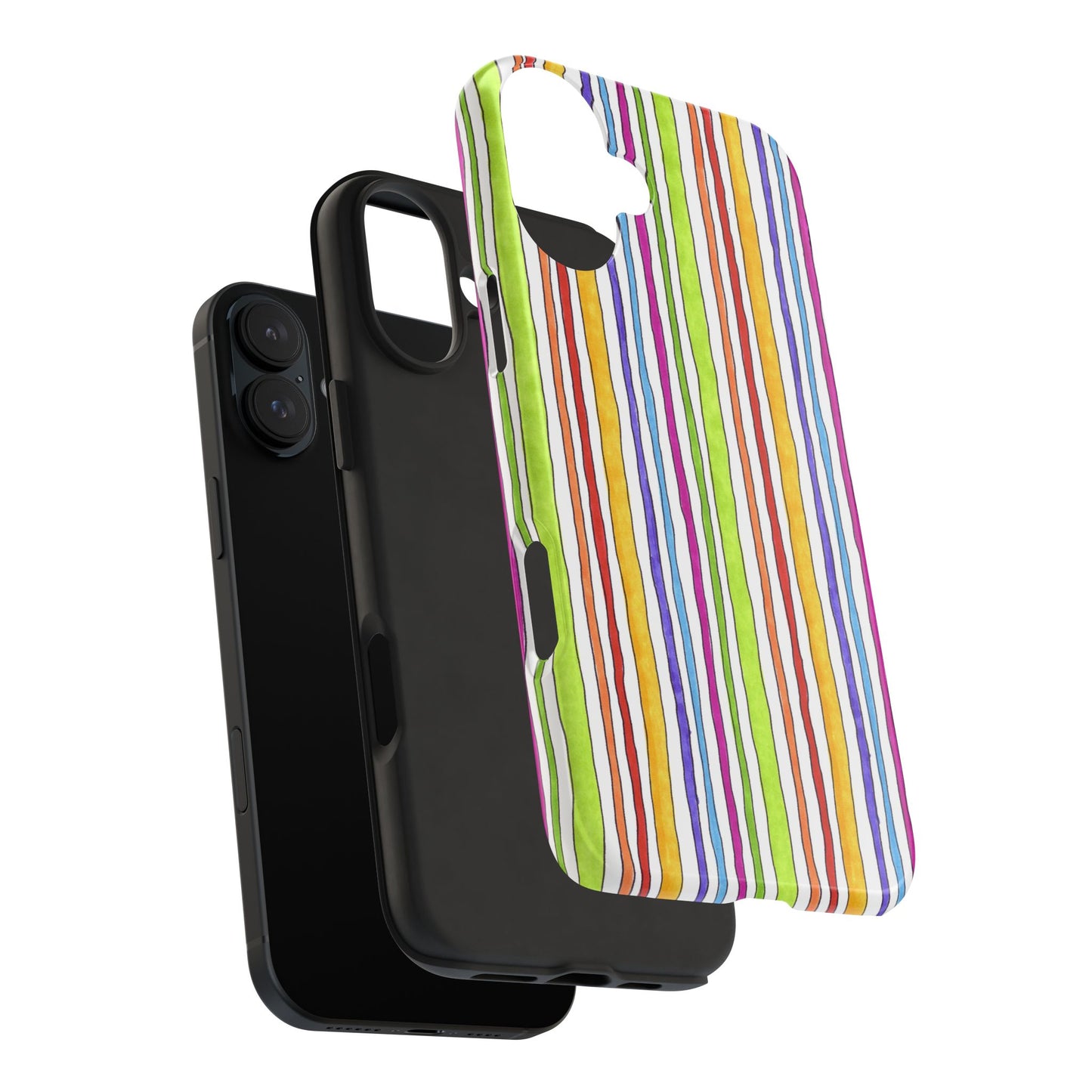 Stripe Fancy White Phone Case