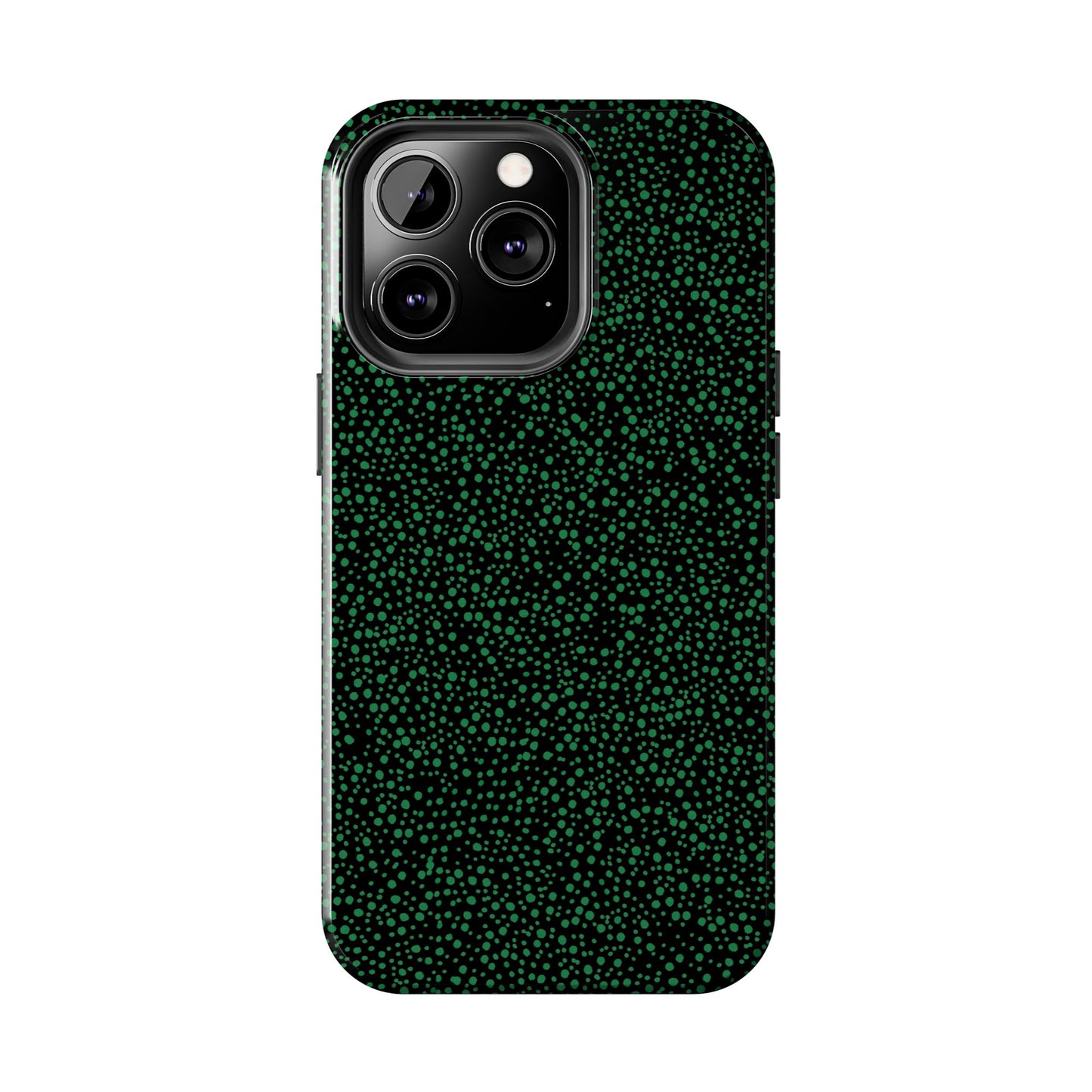 Confetti Black / Green Phone Case