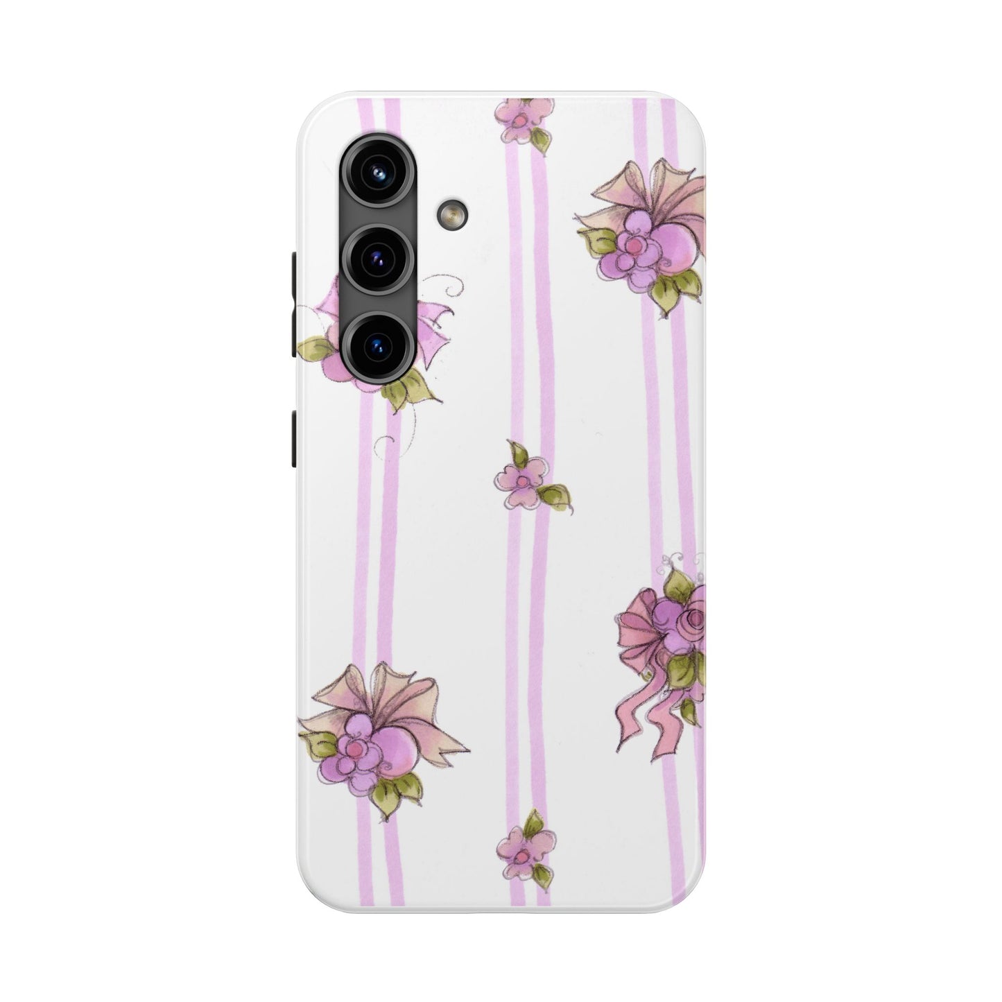 Flower Model Flower Stripe Phone Case