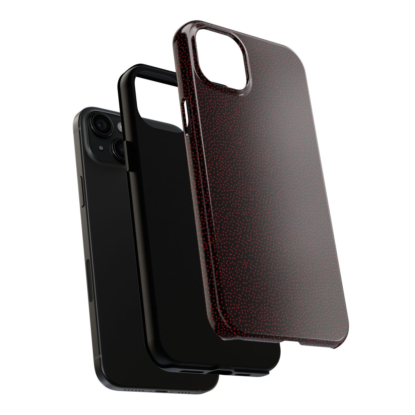 Mini Dot Black / Red Phone Case