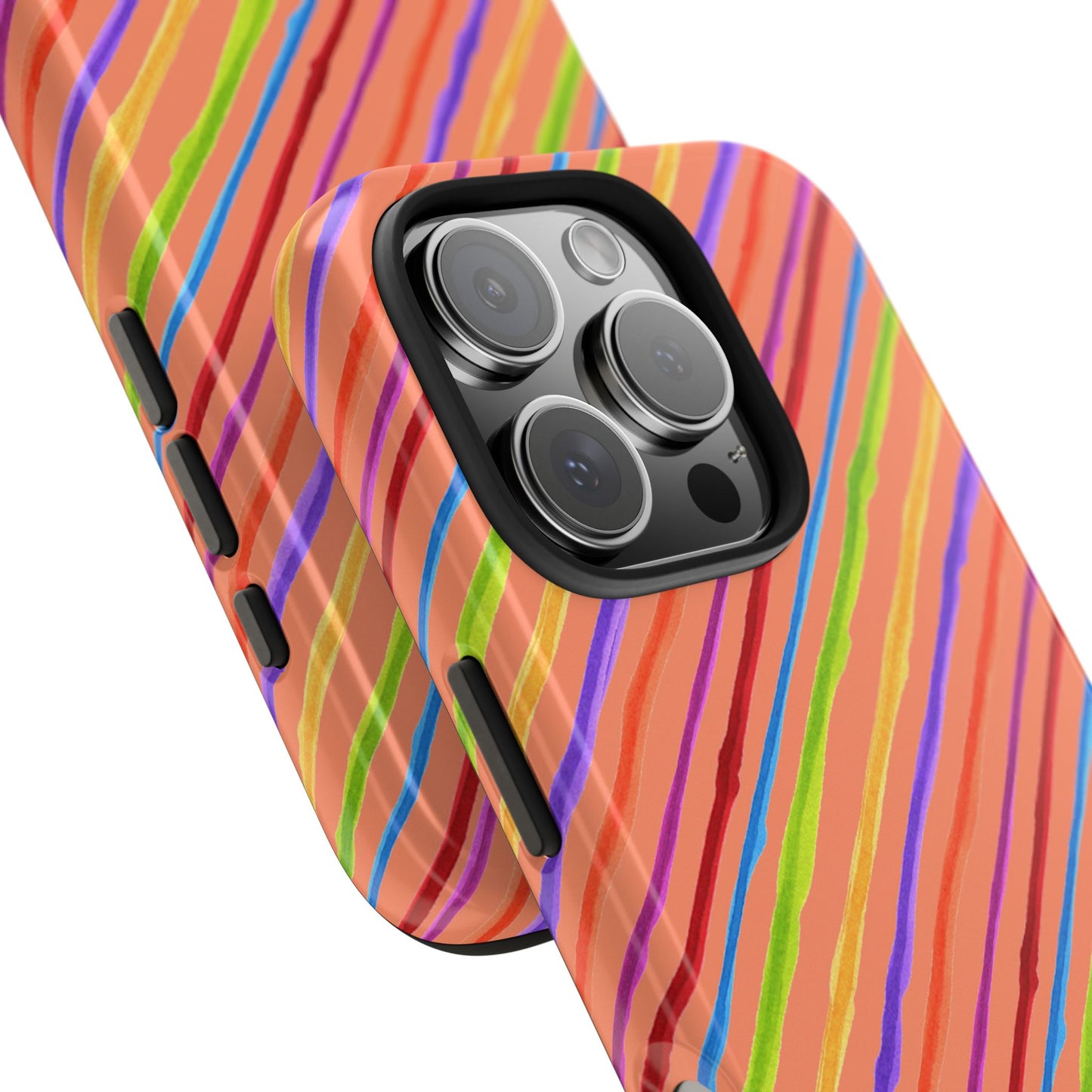 Calico Stripe Orange Phone Case