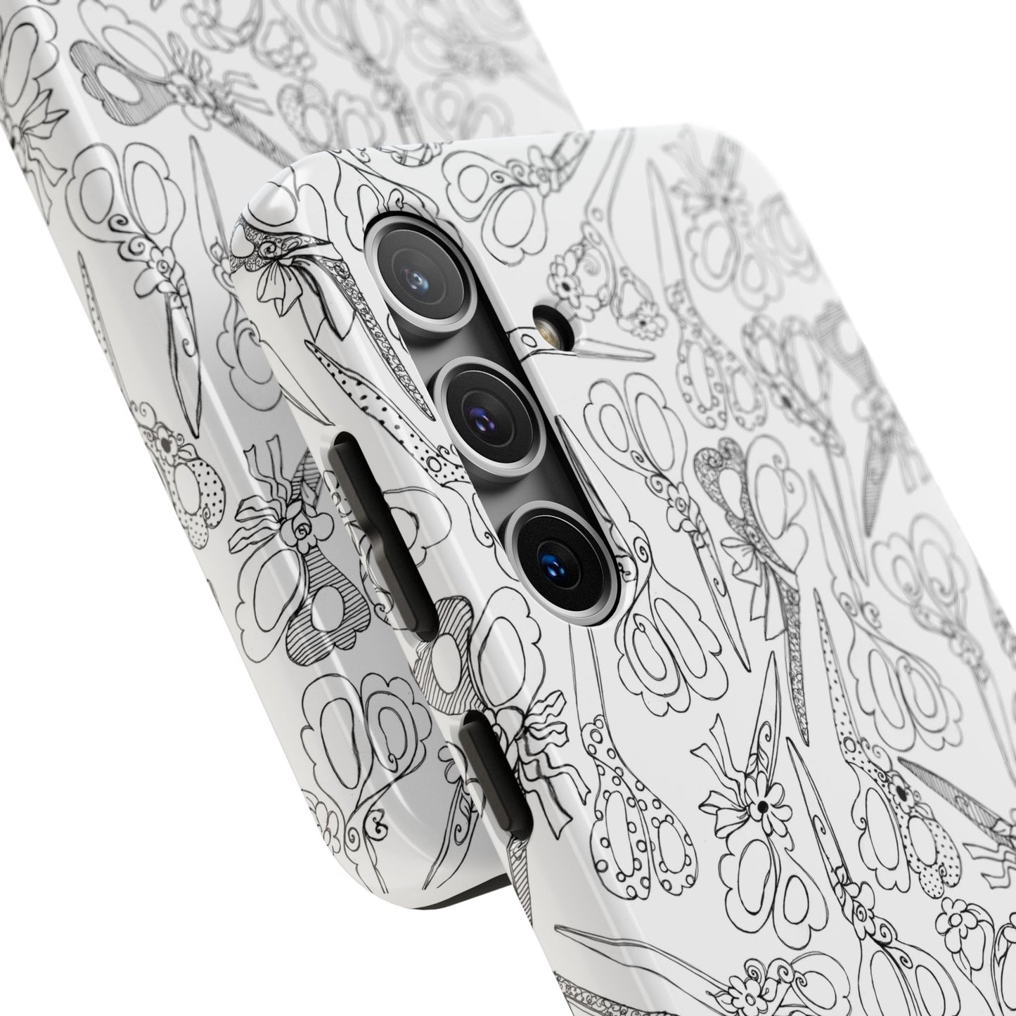 Scissor Blizzard White Phone Case