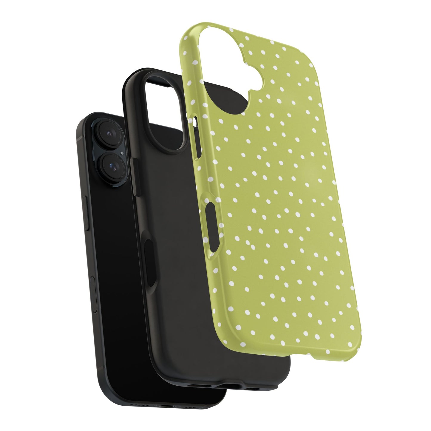 Dinky Dots Green / White Phone Case