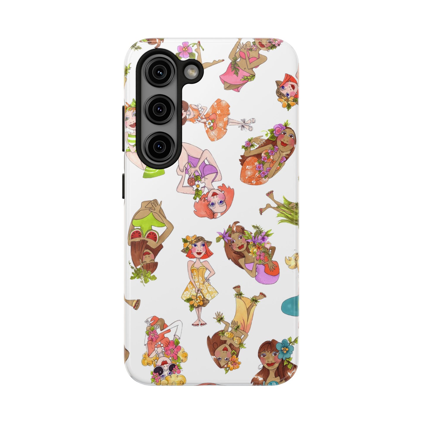 Island Toss White Phone Case