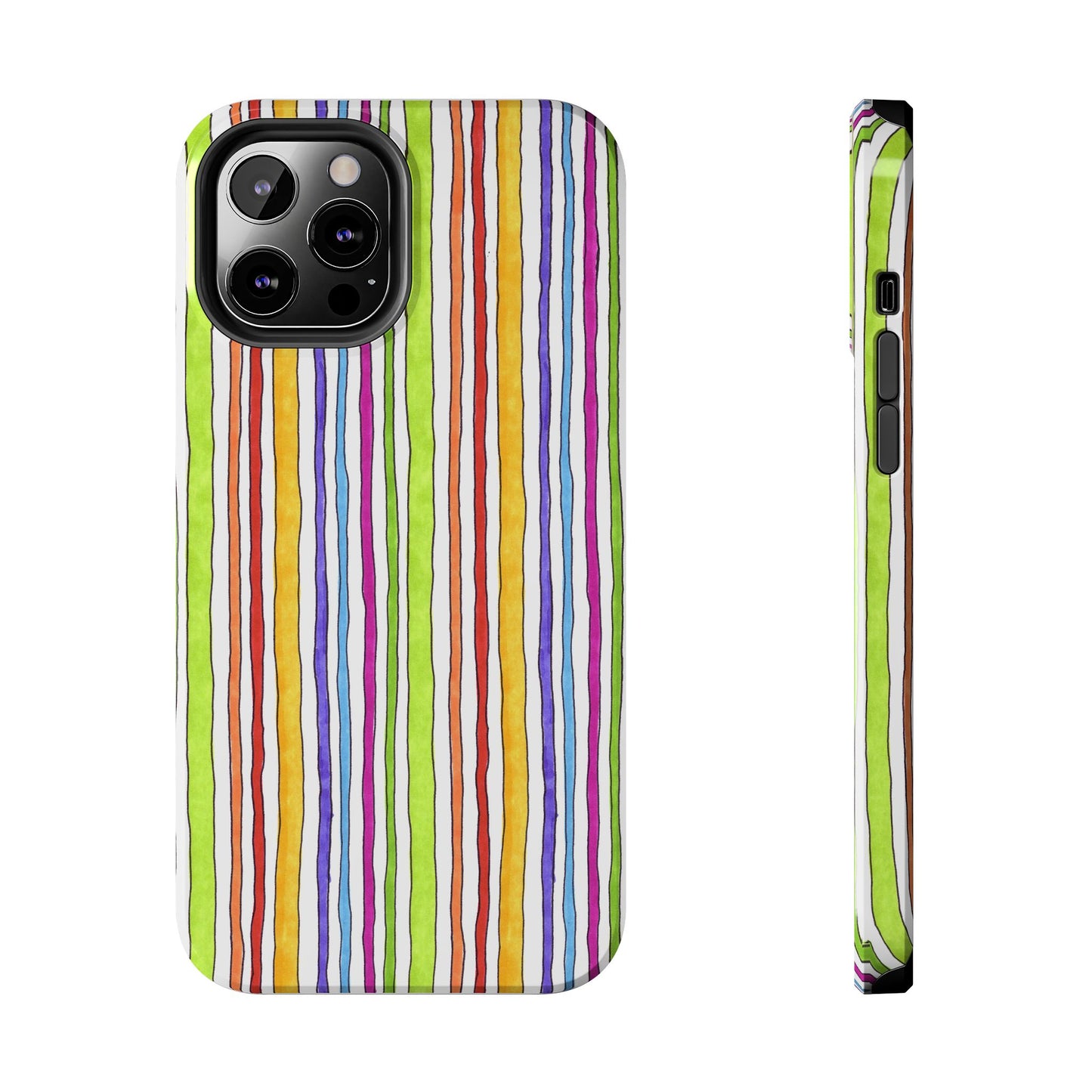 Stripe Fancy White Phone Case