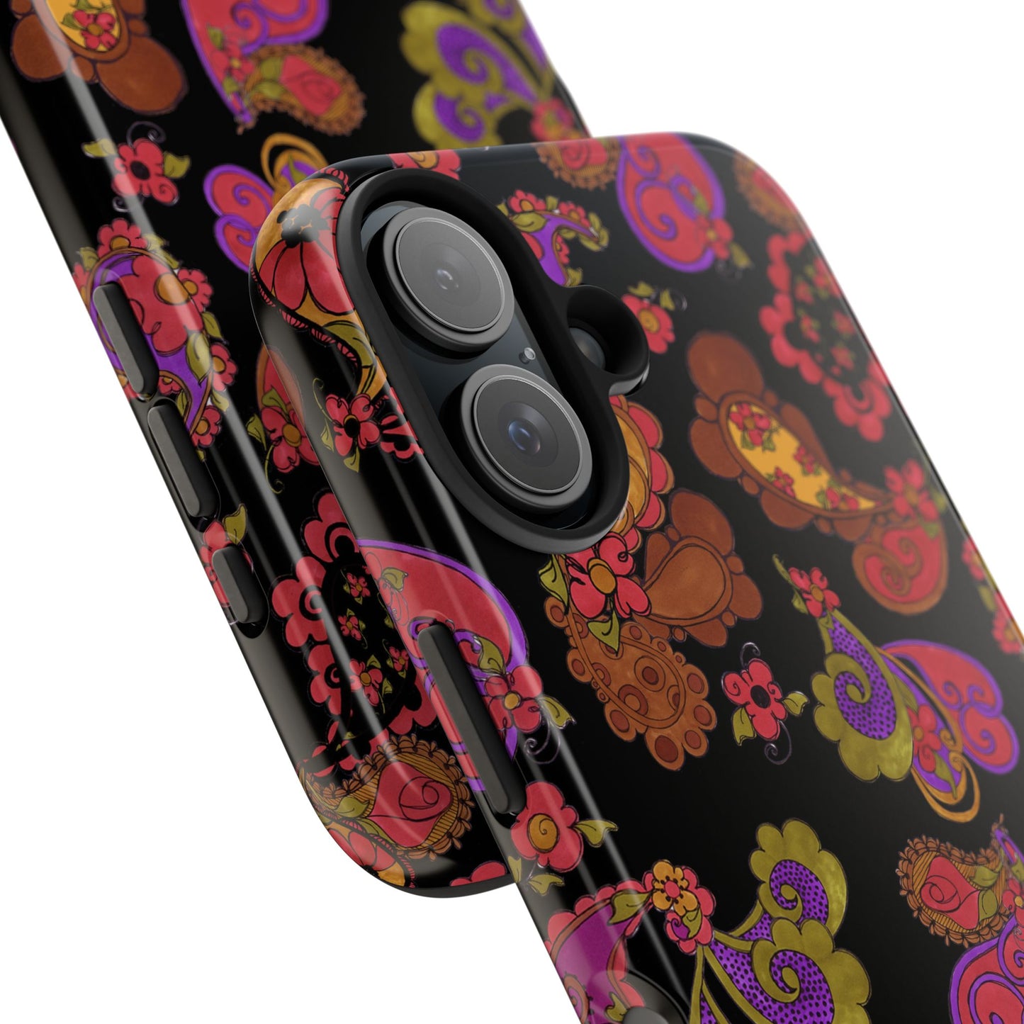 Posie Paisley Black Phone Case
