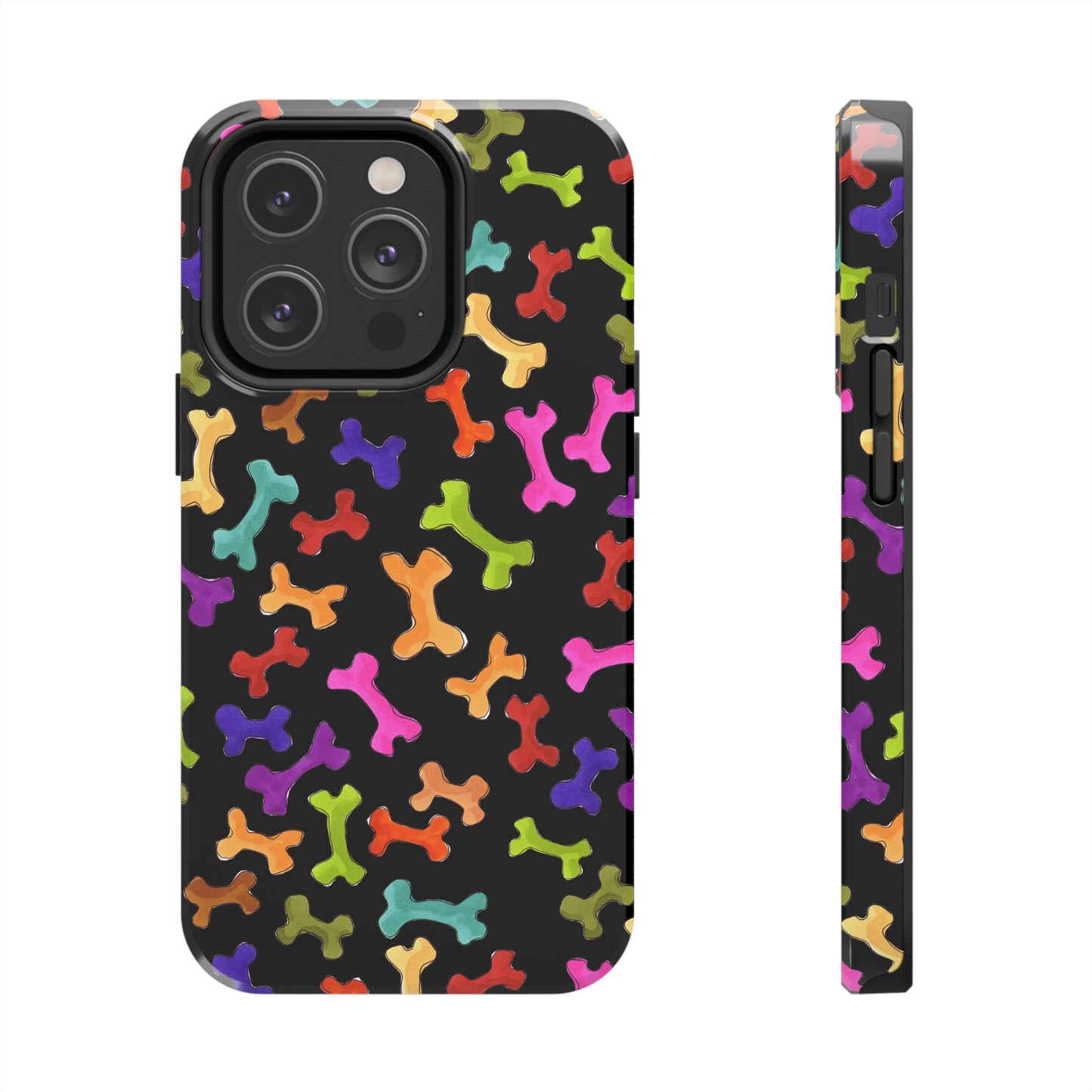 Happy Bones Black Phone Case