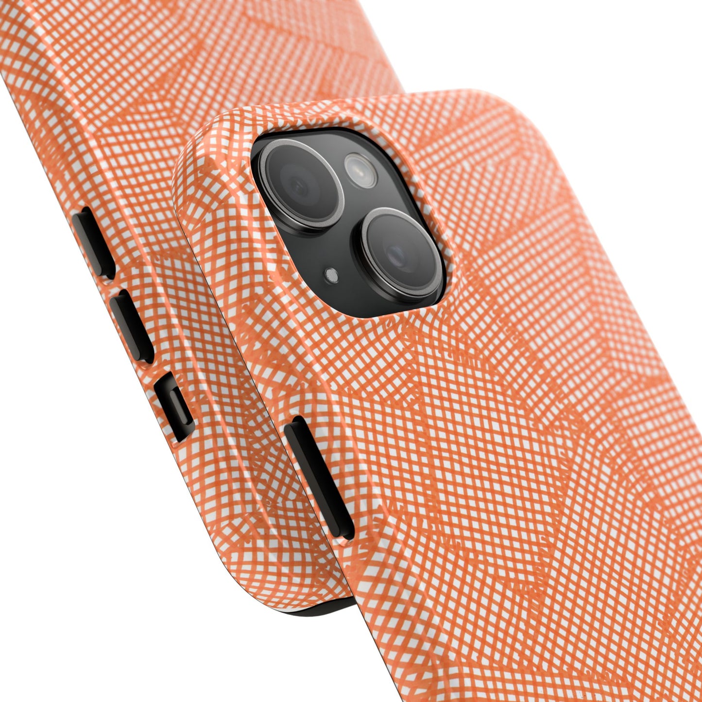 Check Patch Large Orange Phone Case