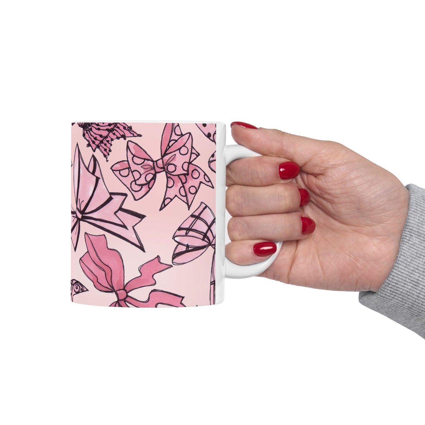 Blushing Bows Pink Sky Cup