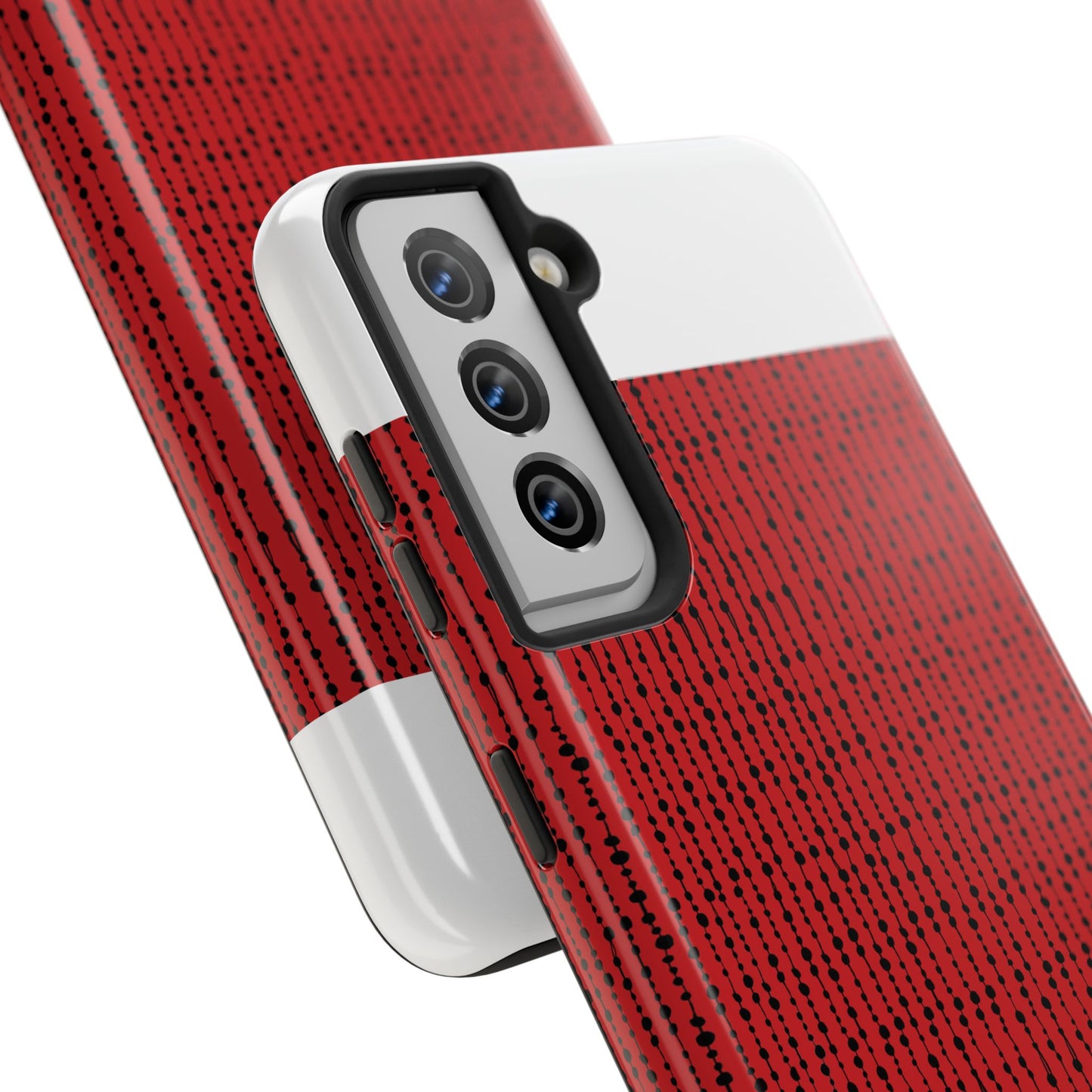 Beaded Curtain Red / Black Phone Case