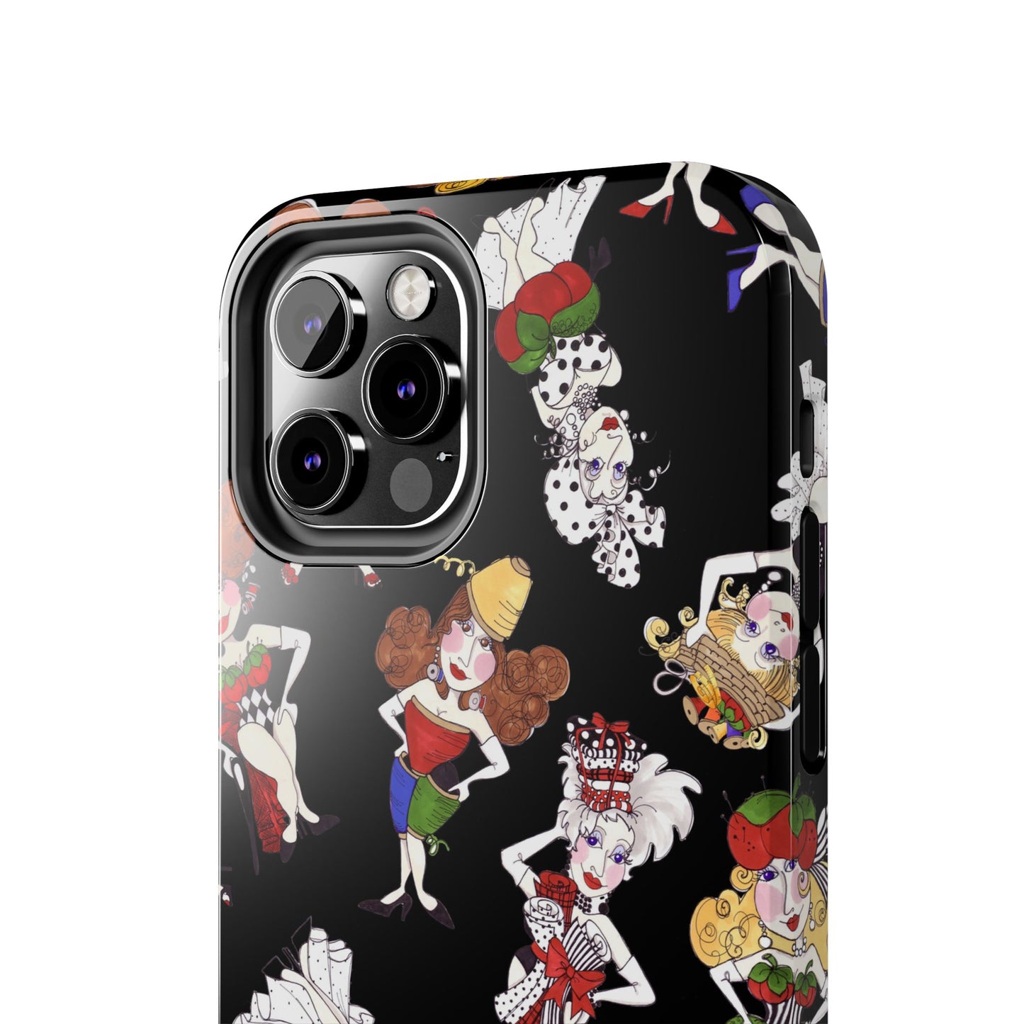 Sew Tossed Black Phone Case