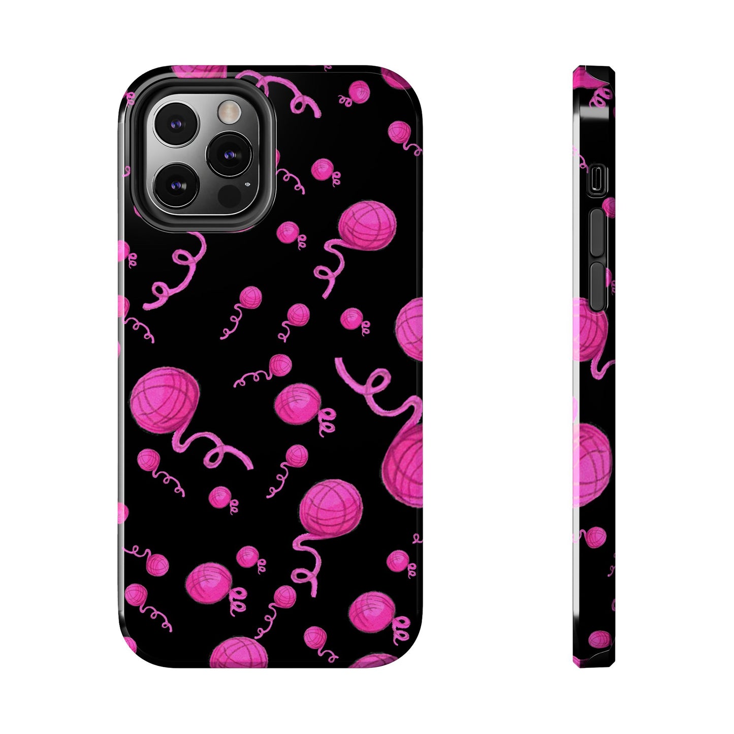 Yarniverse Black / Pink Phone Case