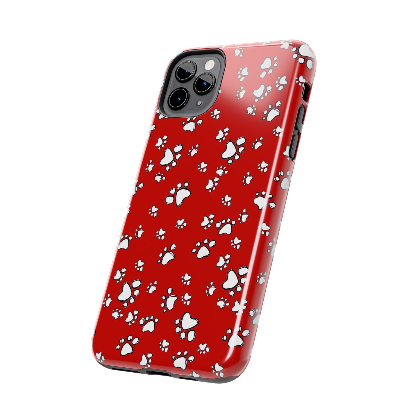 Paw Flakes Red Phone Case