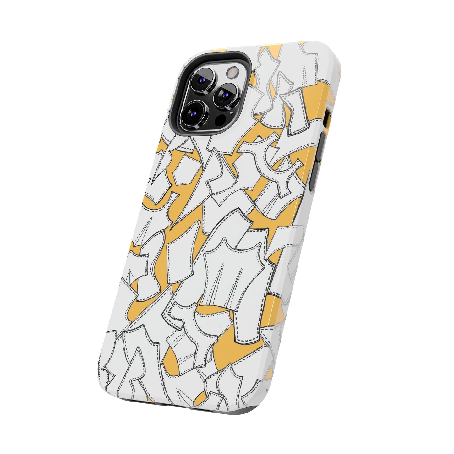 Pattern Pieces Yellow Phone Case