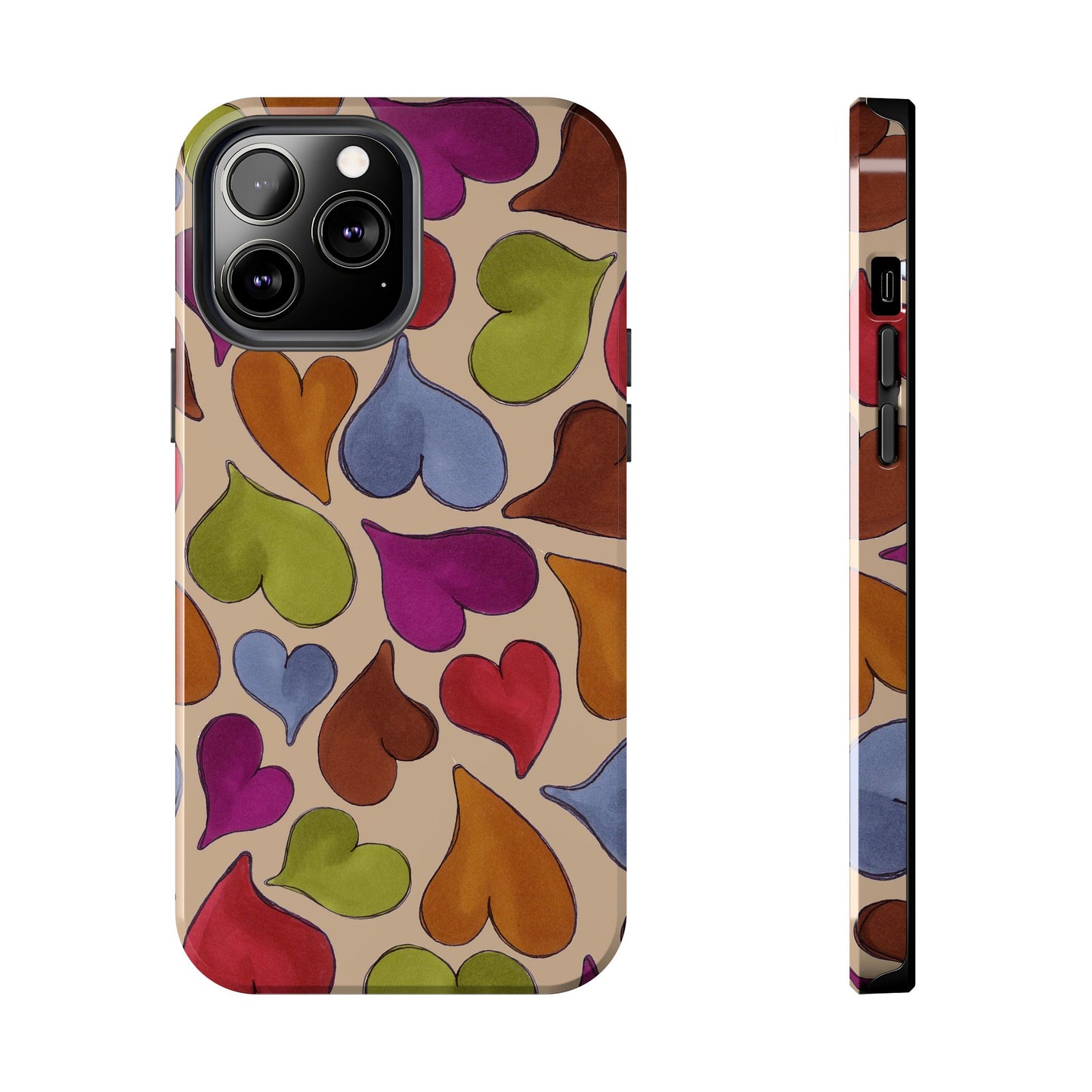 Big Hearted Khaki Phone Case