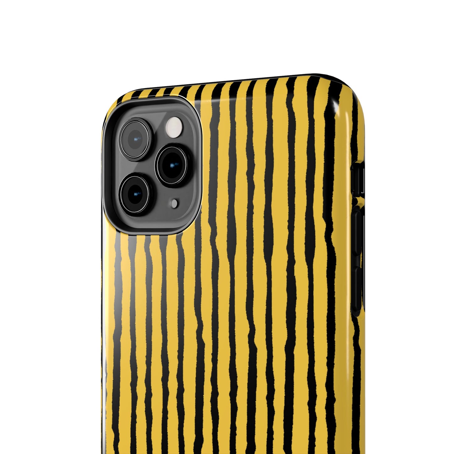 Sorta Stripe Yellow / Black Phone Case