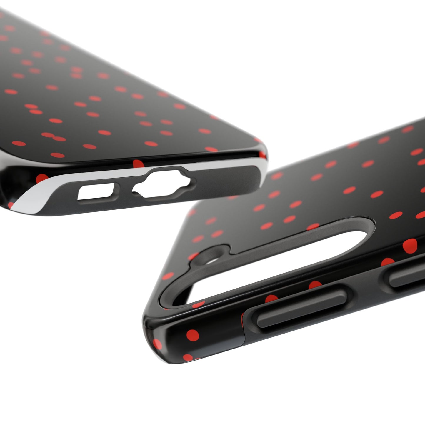 Space Dots Black / Red Phone Case