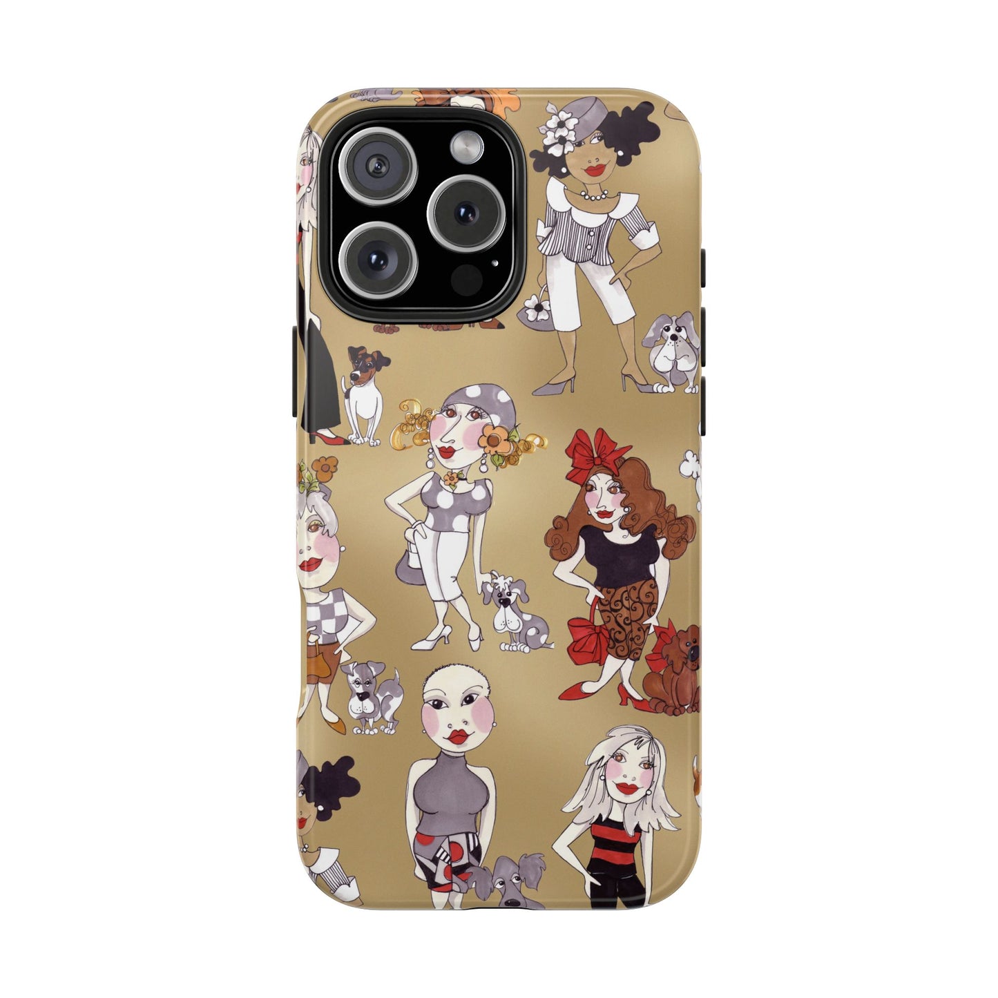 Dog Ladies Tan Phone Case
