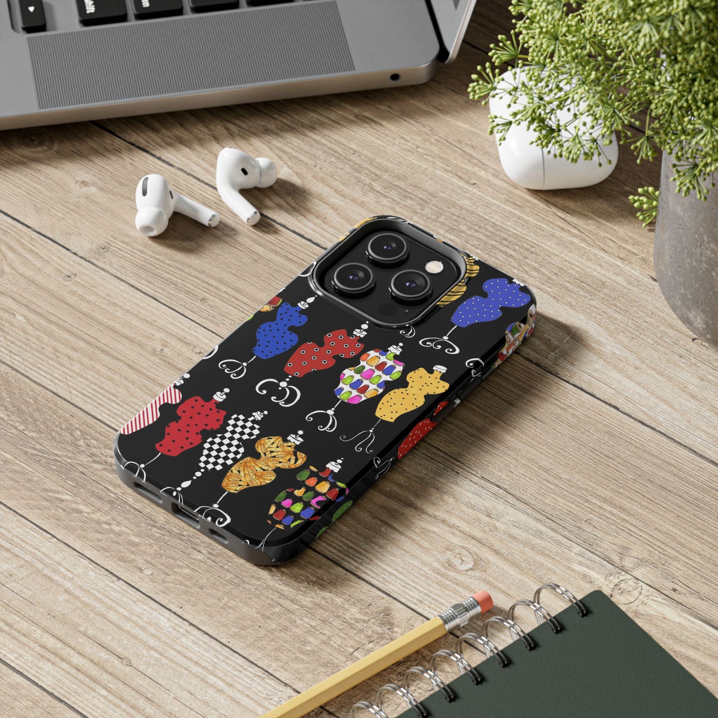 Go Figure Black / Multi Phone Case