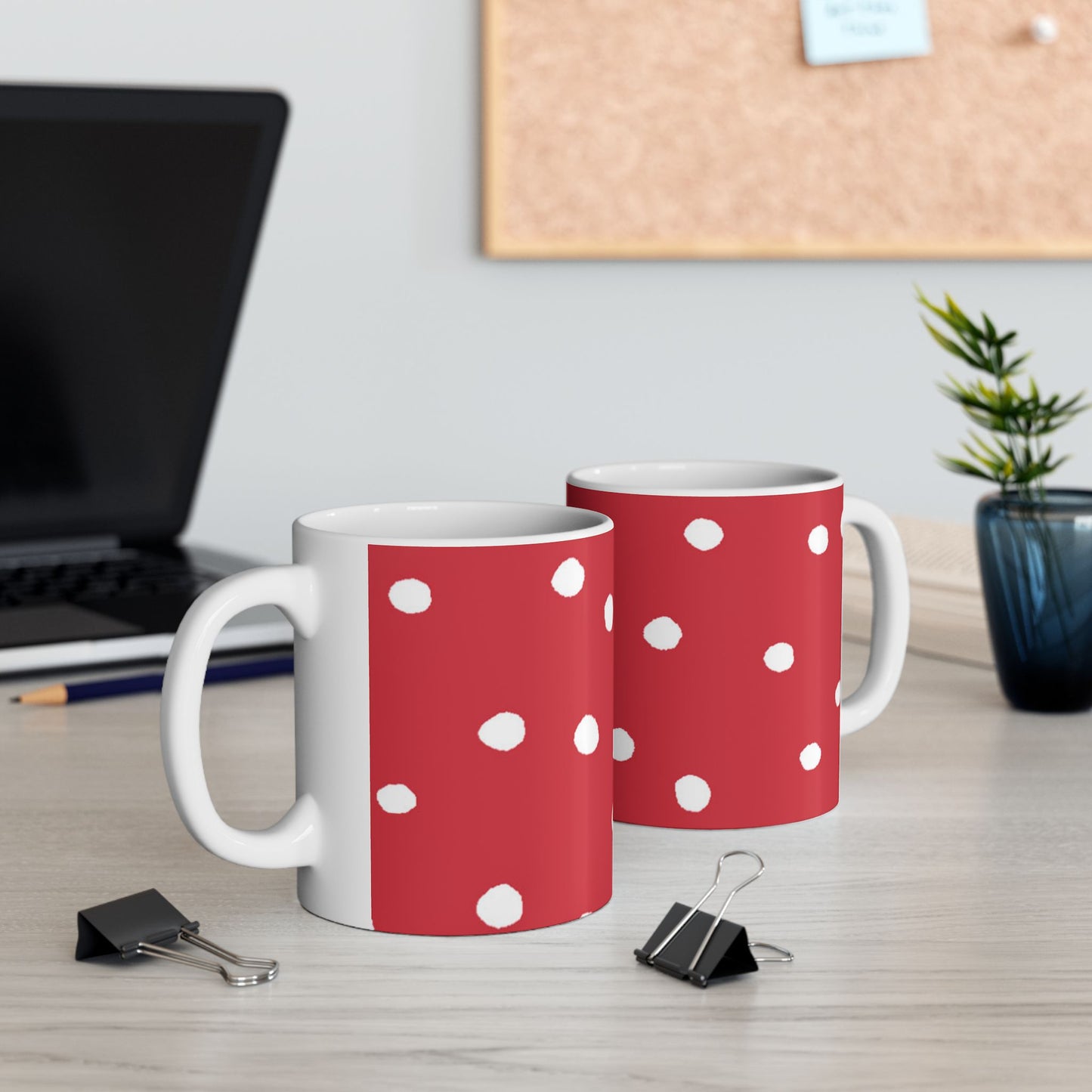 Dinky Dots Red / White Cup