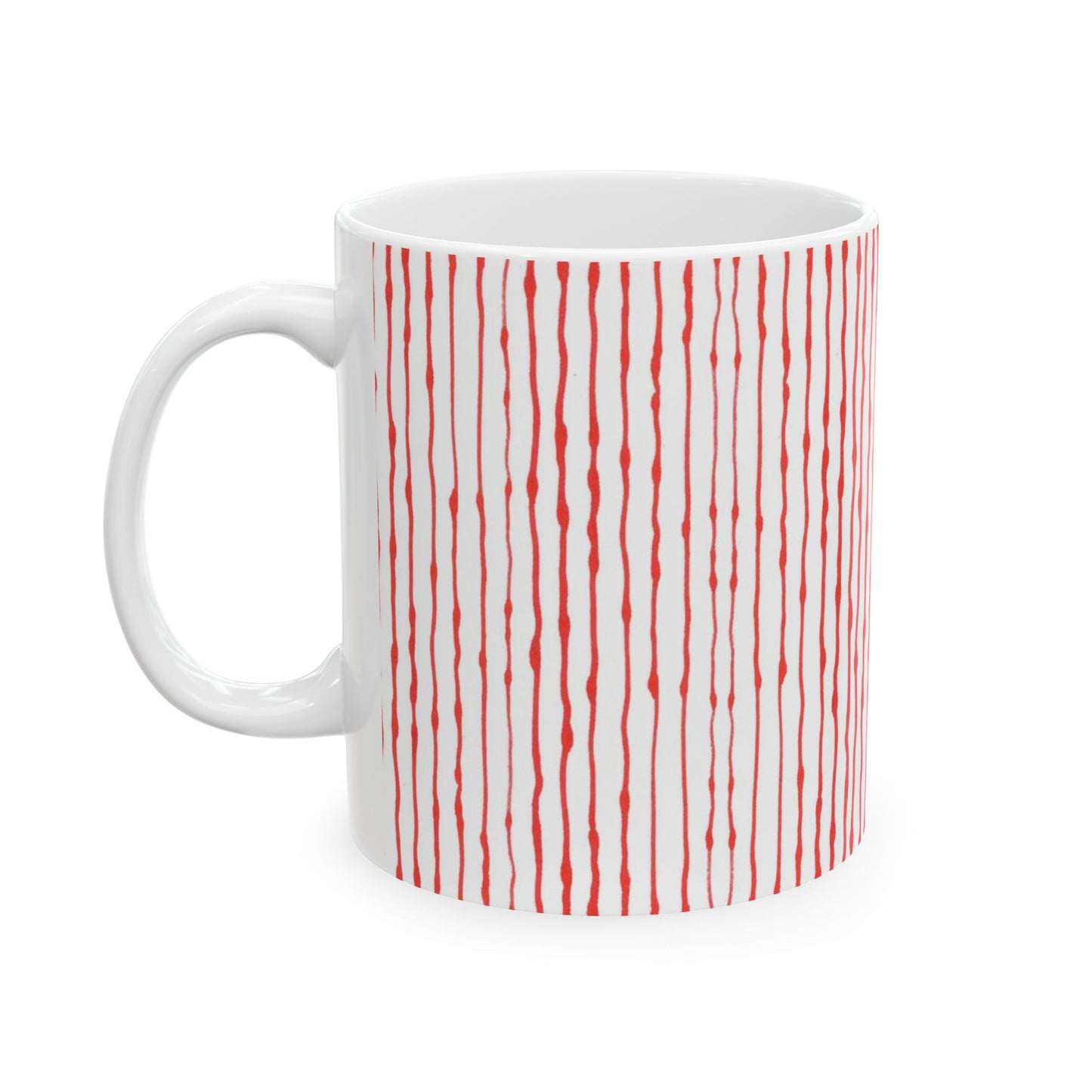 Faux Seersucker White / Red Cup