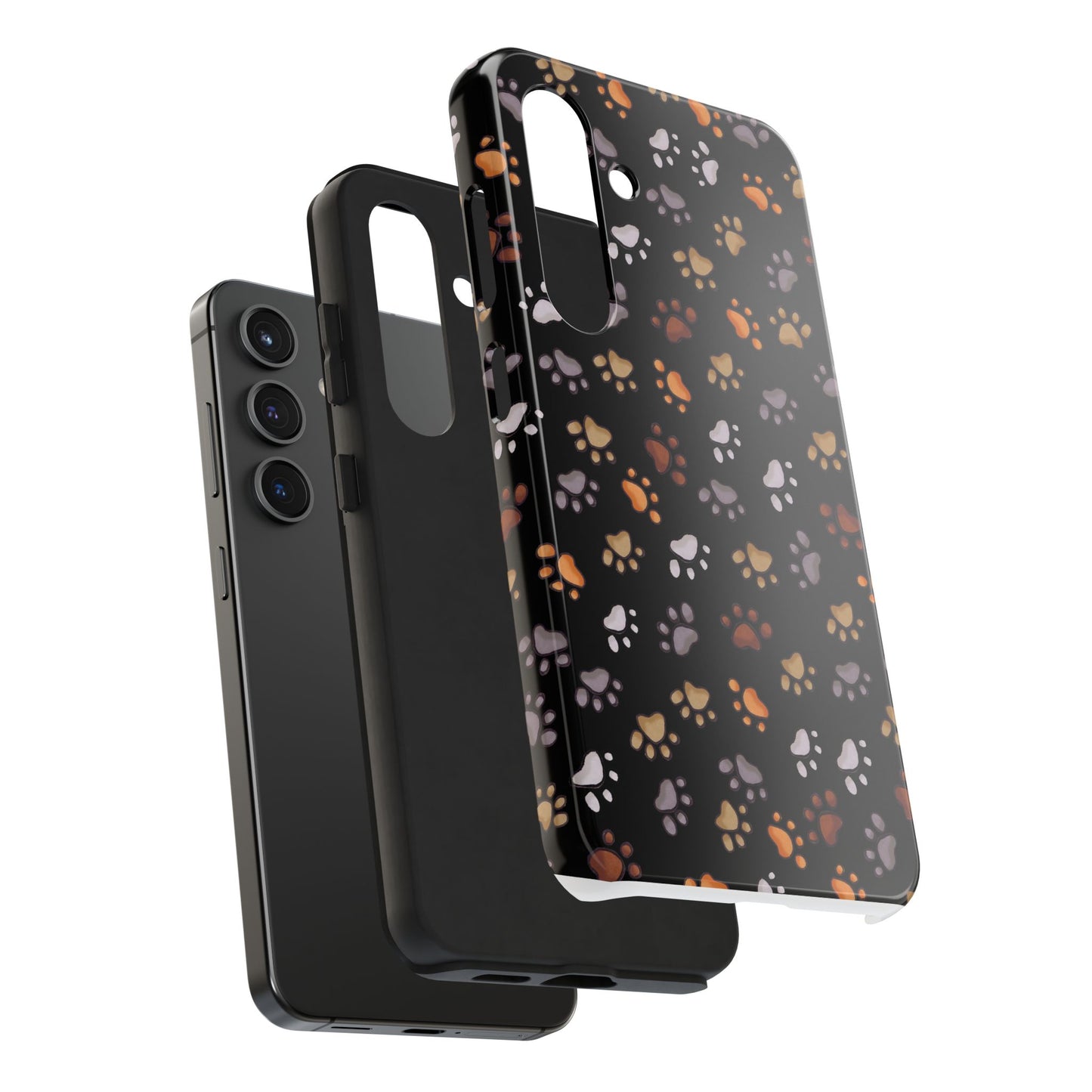 Puppy Paws Black Phone Case
