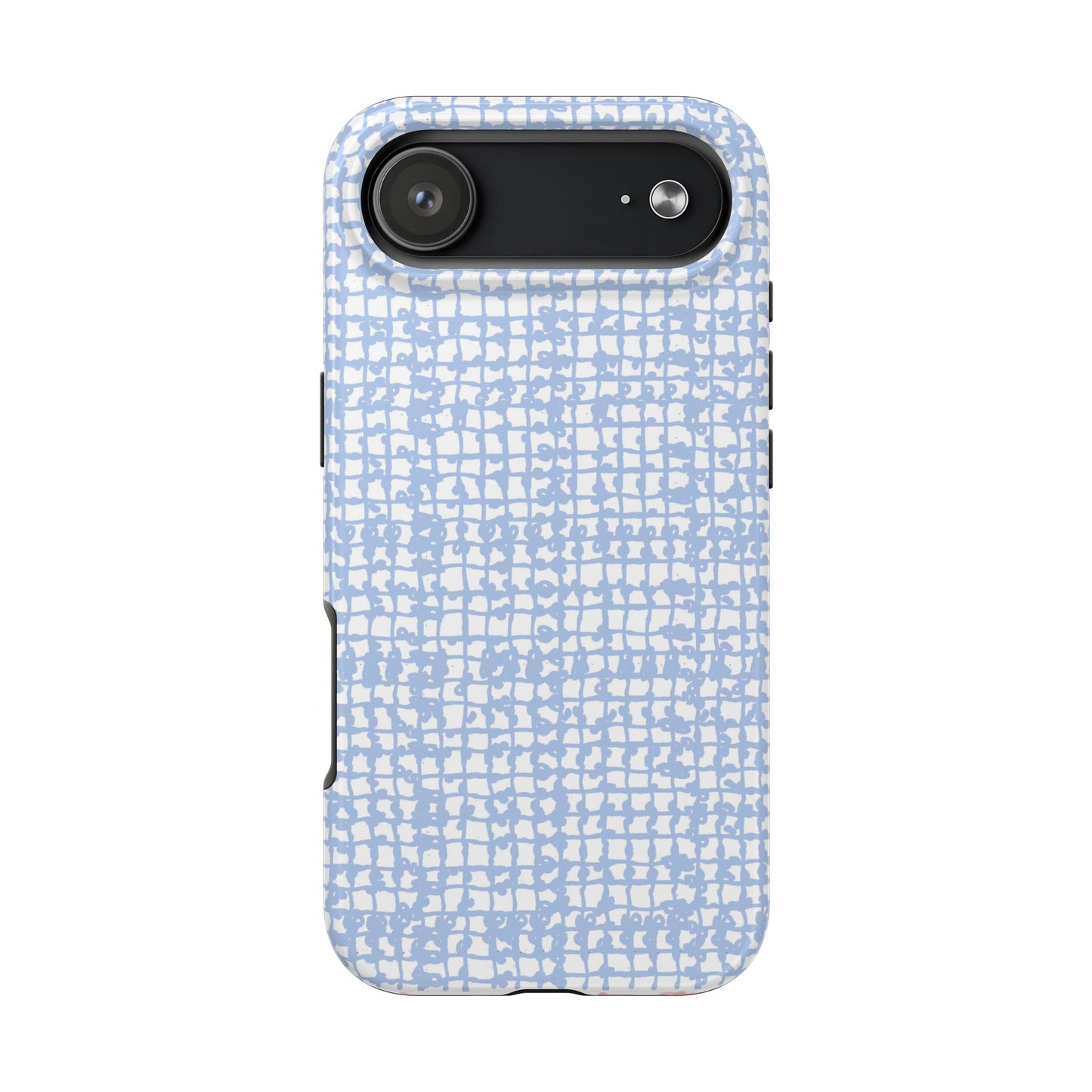 Baby Yarn Check Blue Phone Case