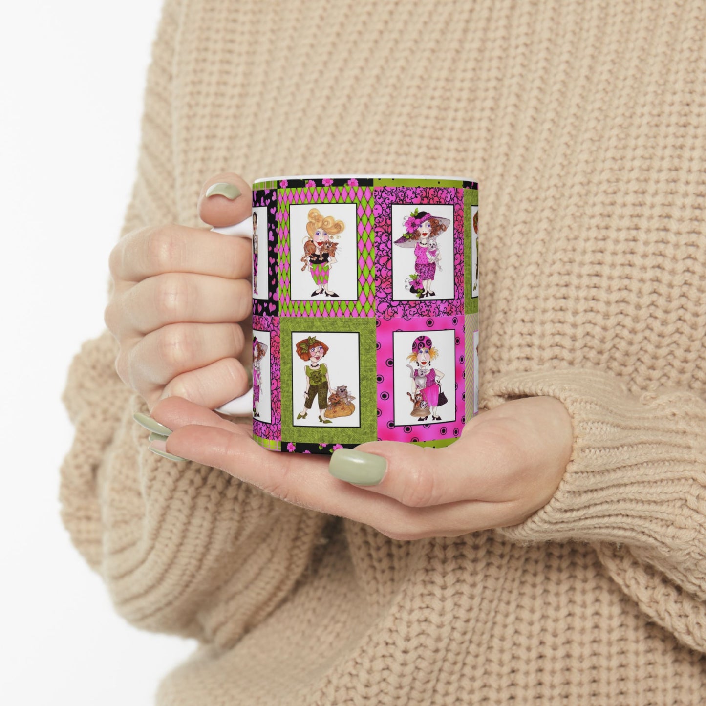 Cat Ladies Cerise Cup