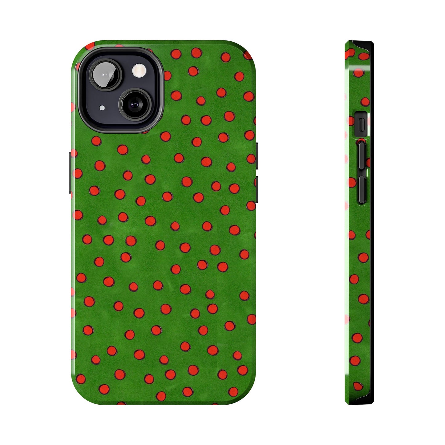 Dinky Dots Green / Red Phone Case