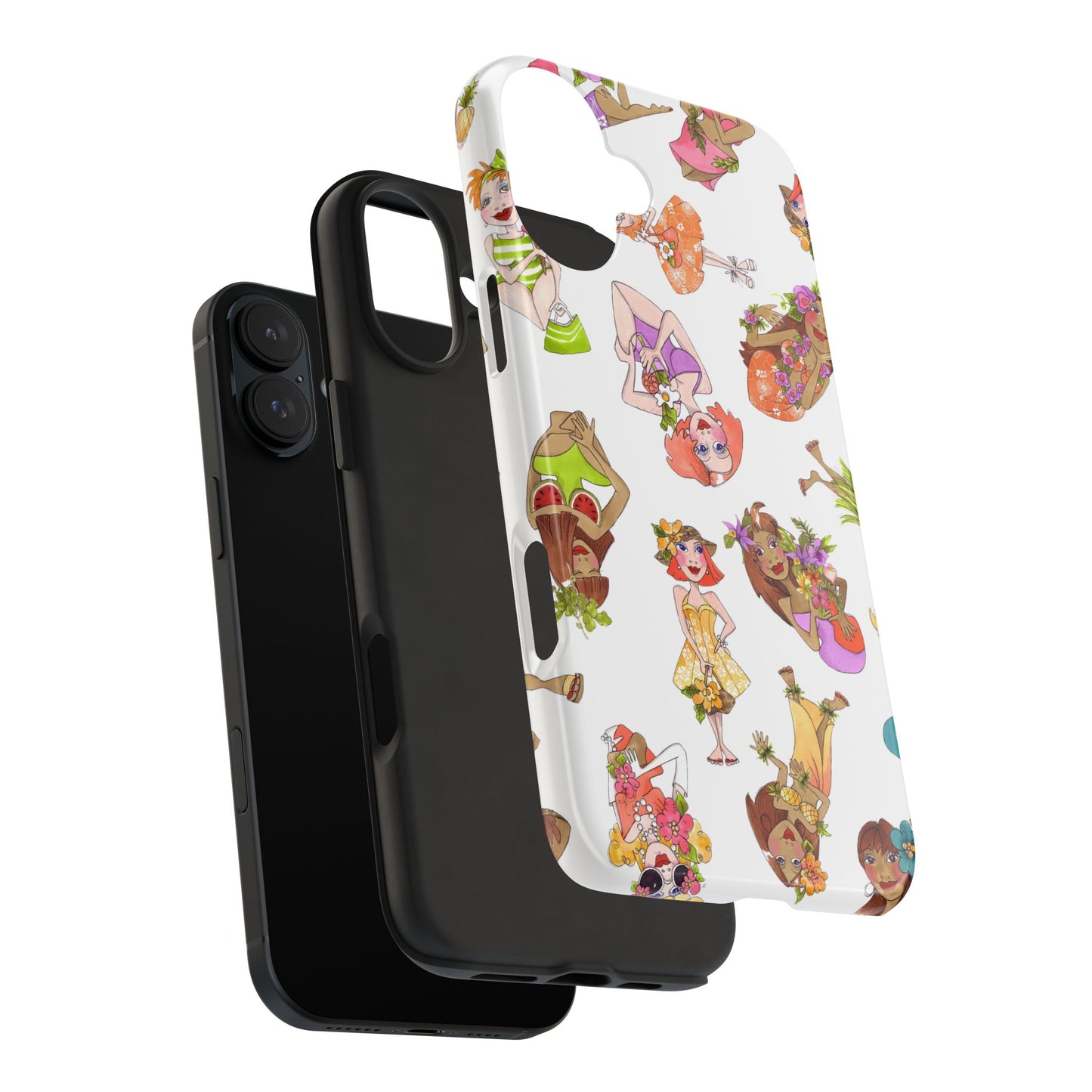 Island Toss White Phone Case