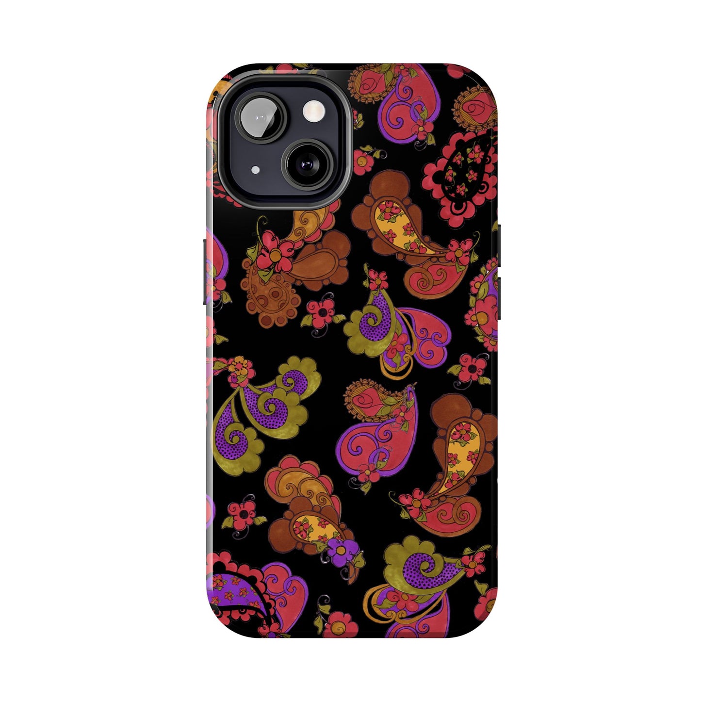 Posie Paisley Black Phone Case