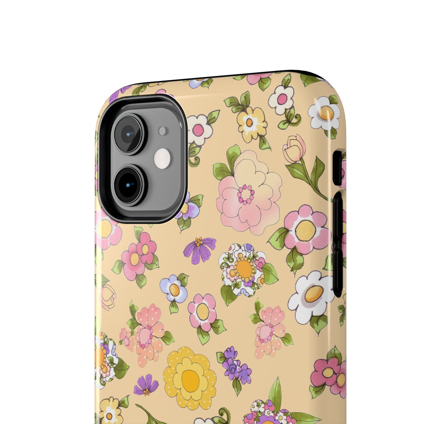 Flowery Yellow Phone Case