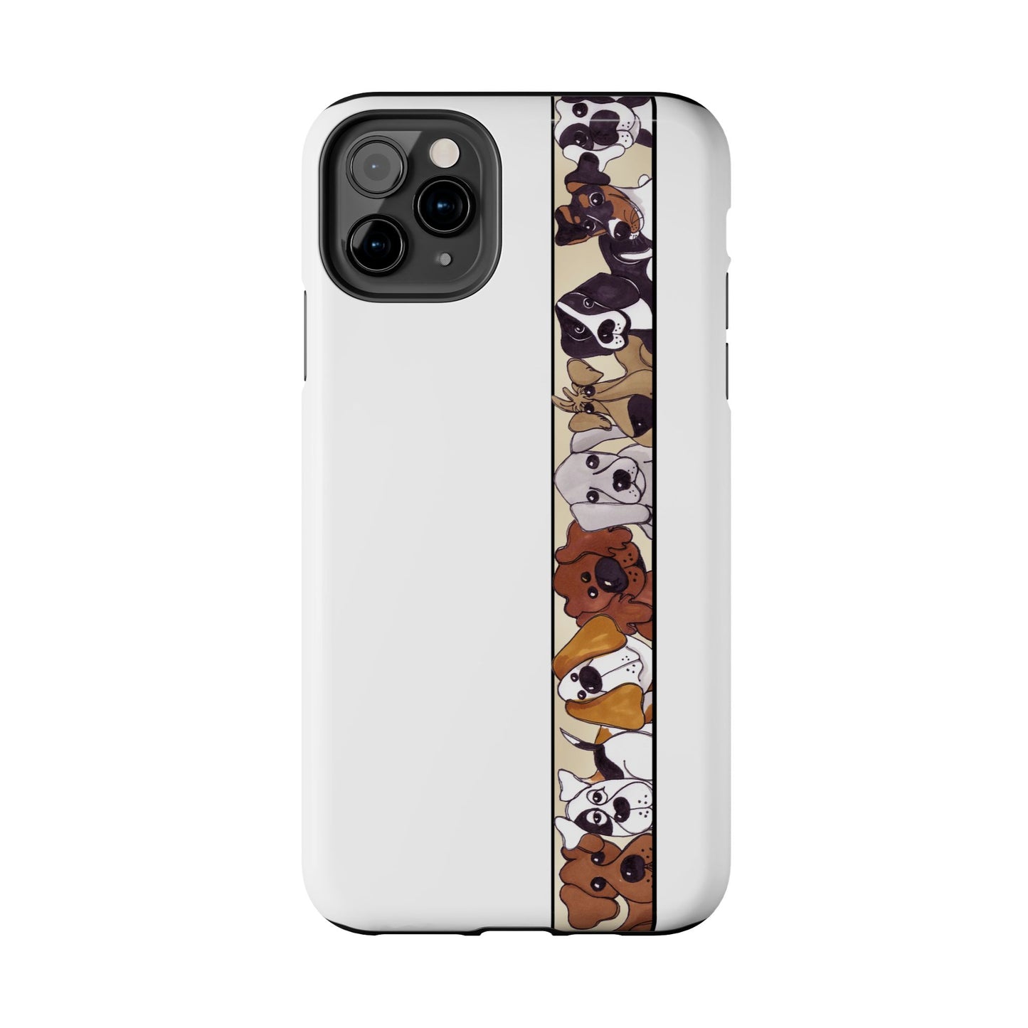 Doggie Delight Border Phone Case