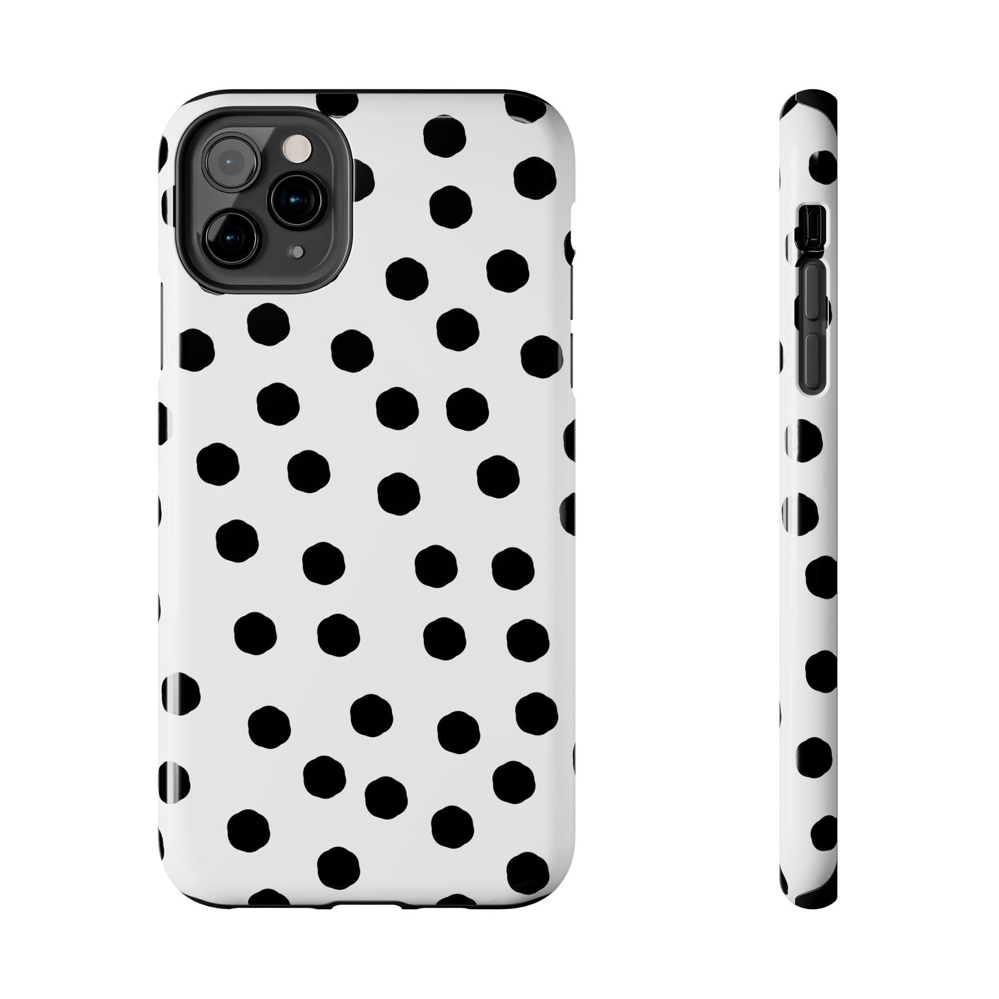 Jumbo Dots White / Black Phone Case