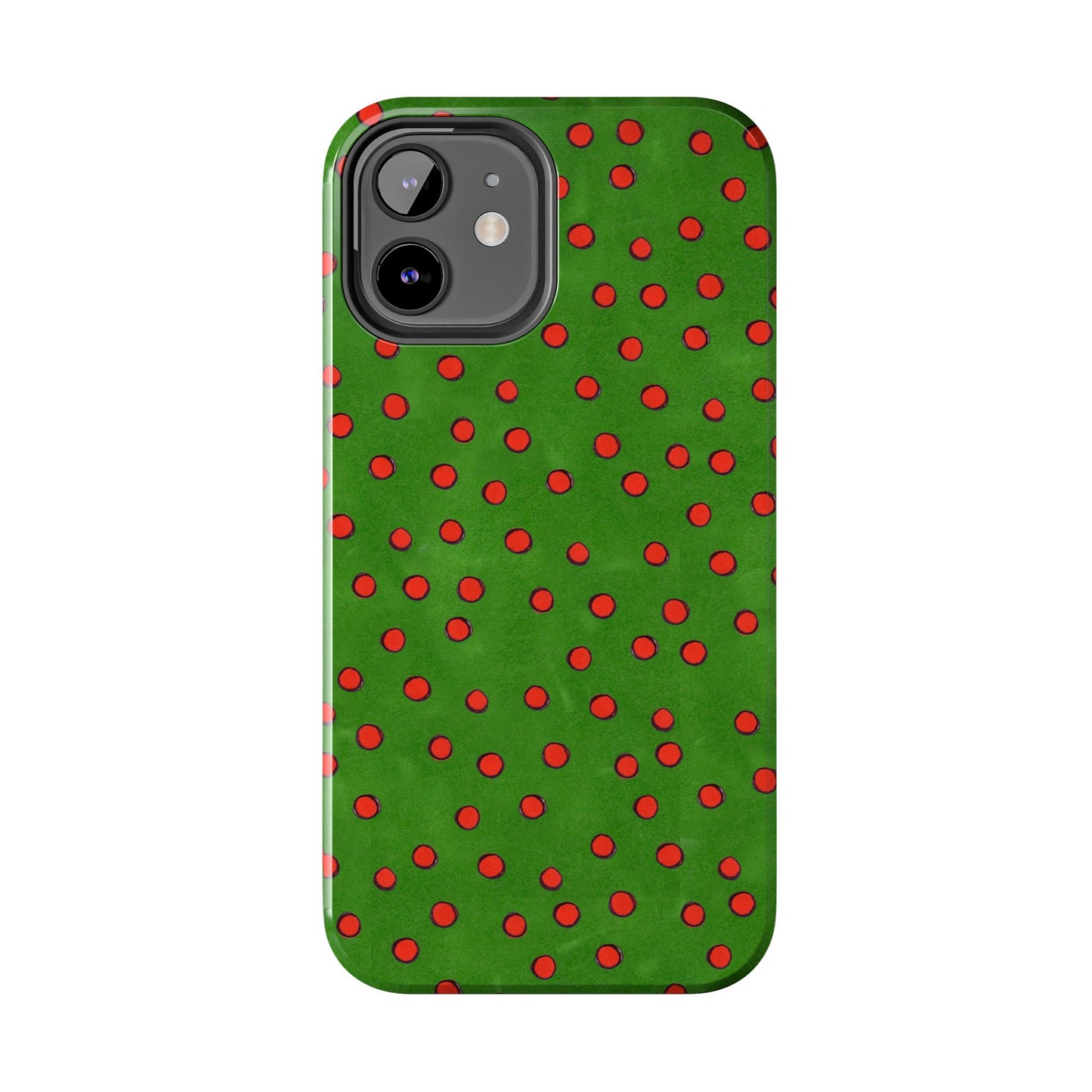 Dinky Dots Green / Red Phone Case