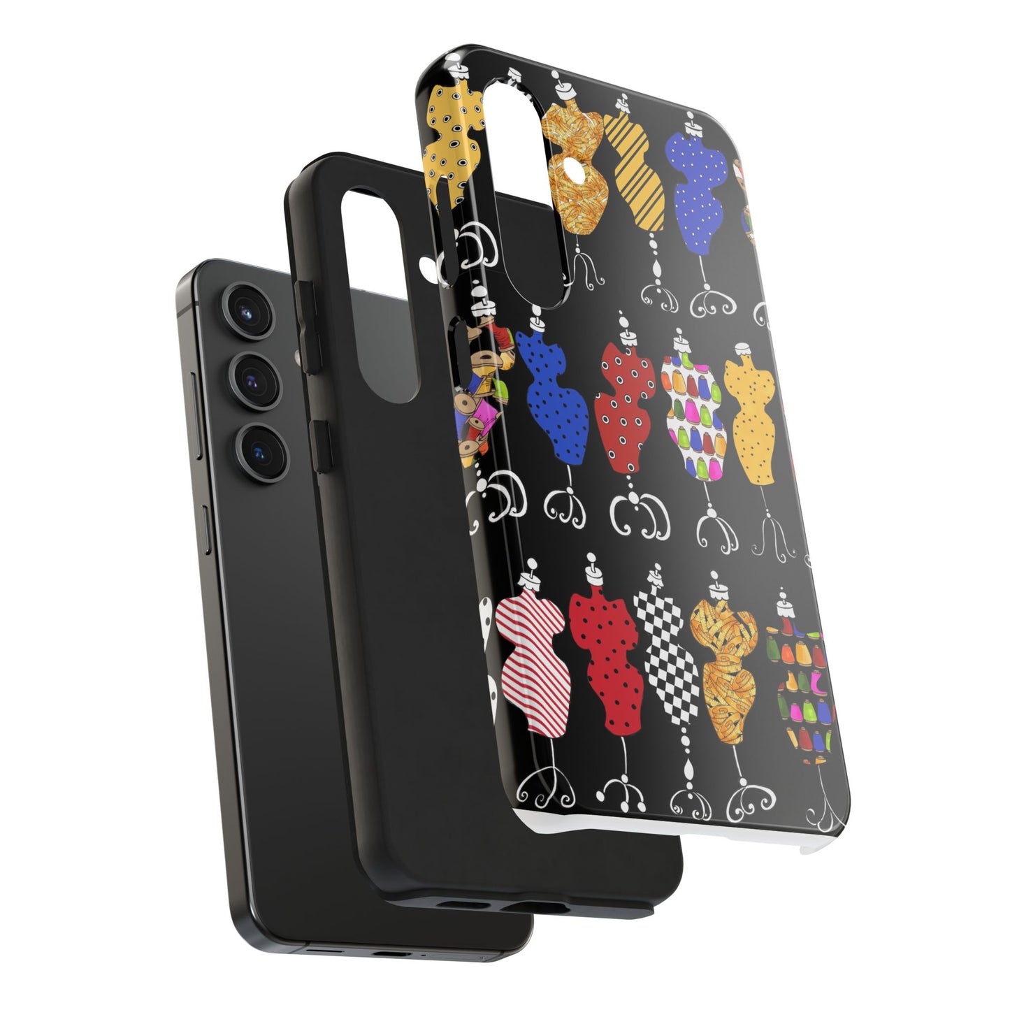 Go Figure Black / Multi Phone Case