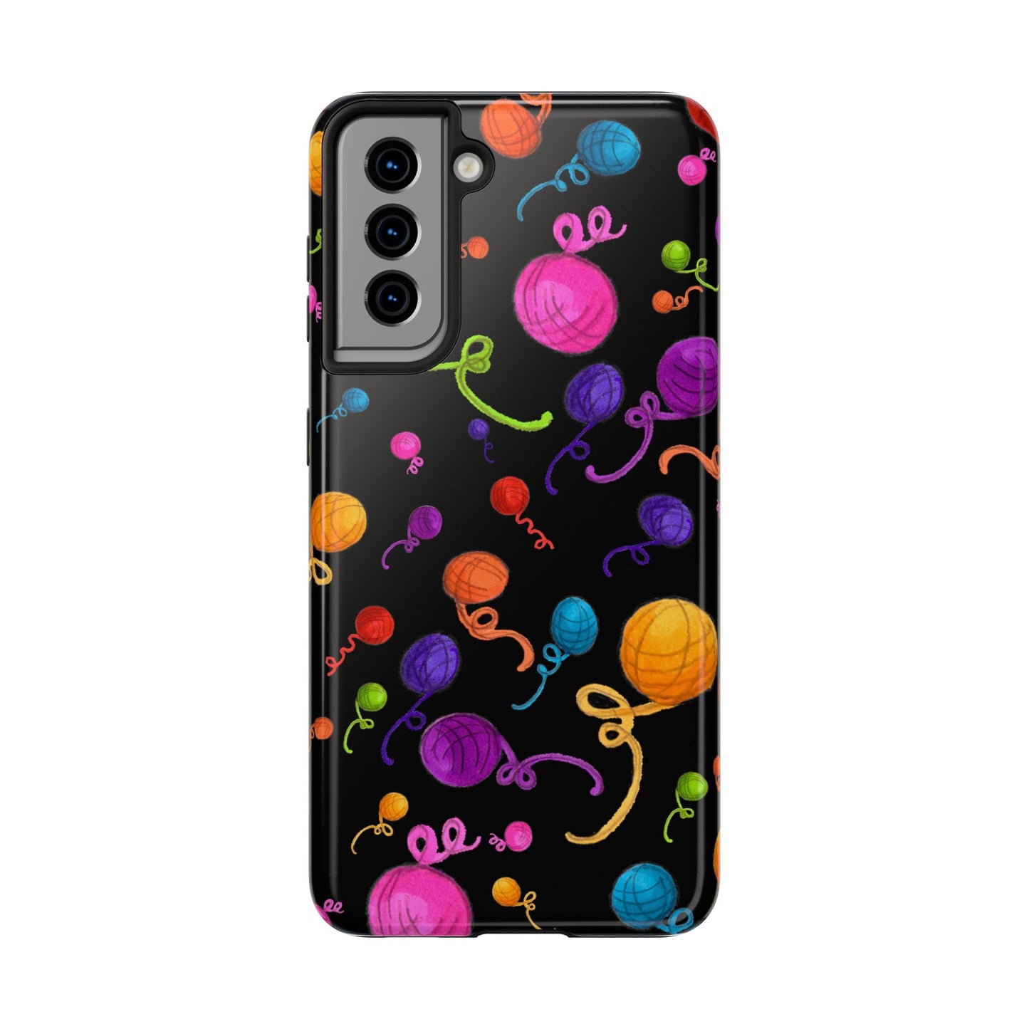 Yarniverse Black Phone Case