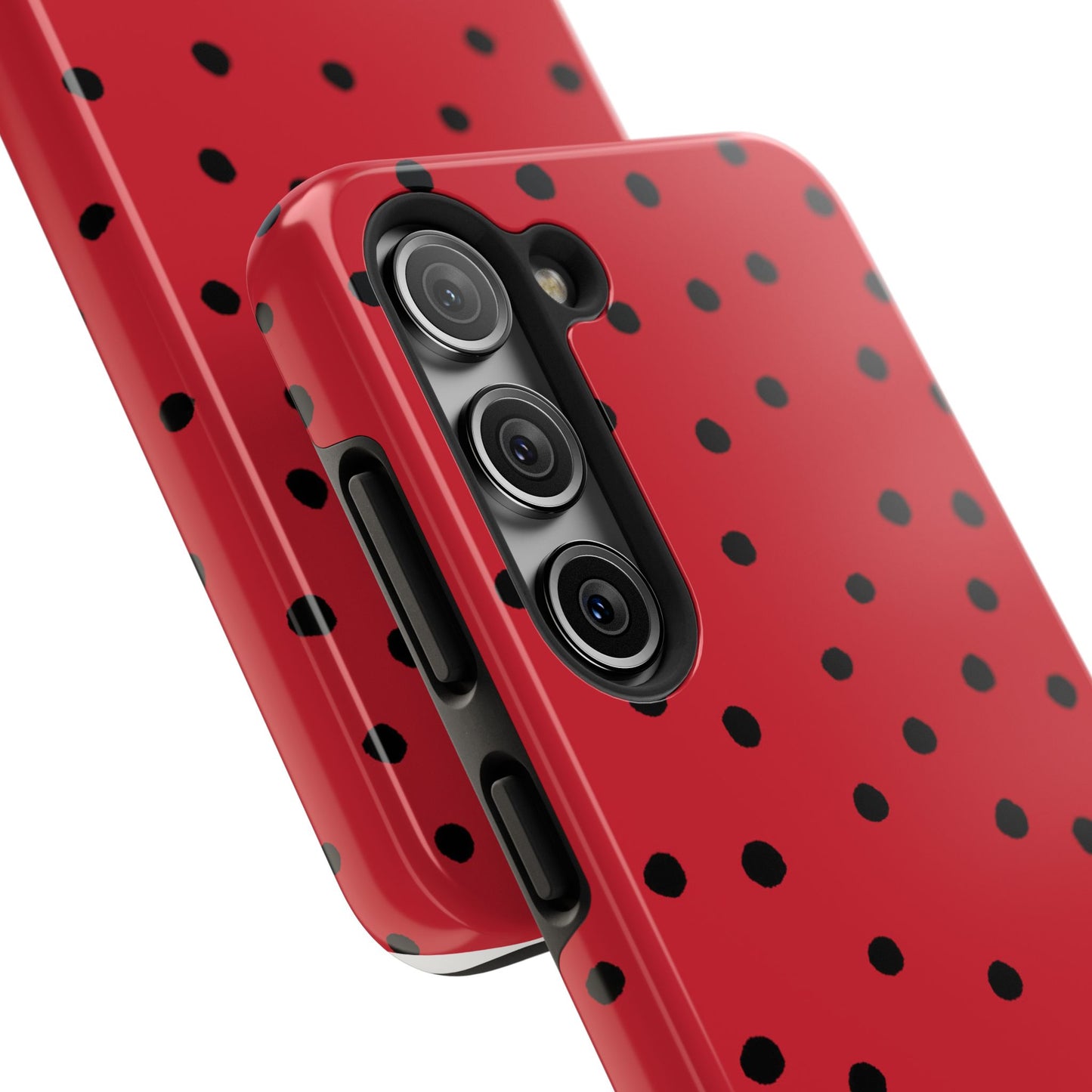 Dinky Dots Red / Black Phone Case