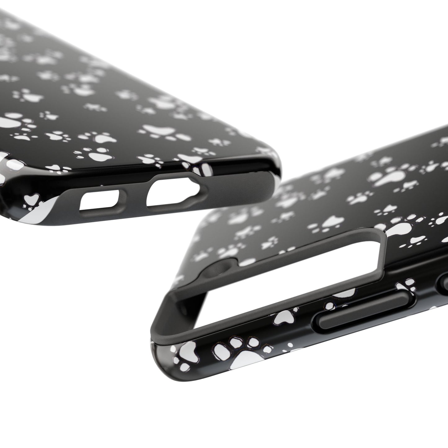 Paw Flakes Black Phone Case