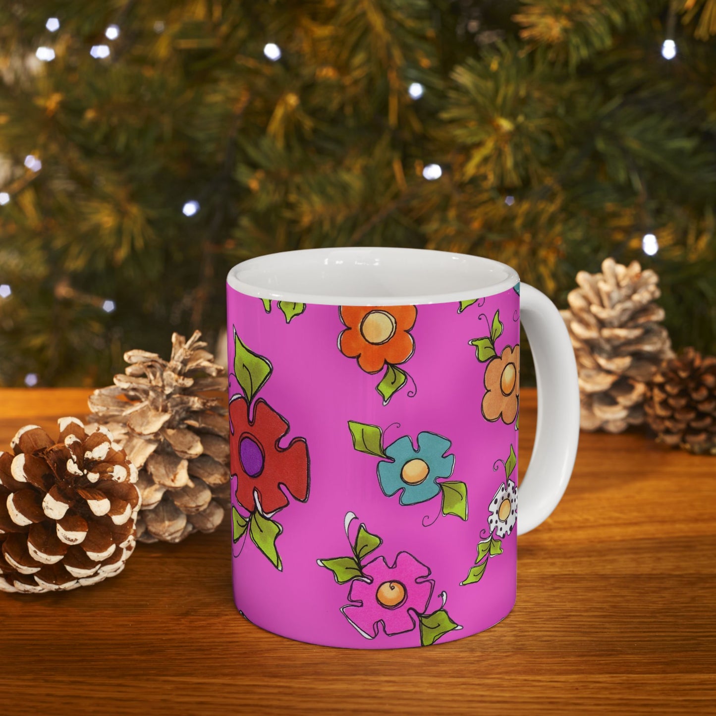 Happy Blooms Cerise Cup