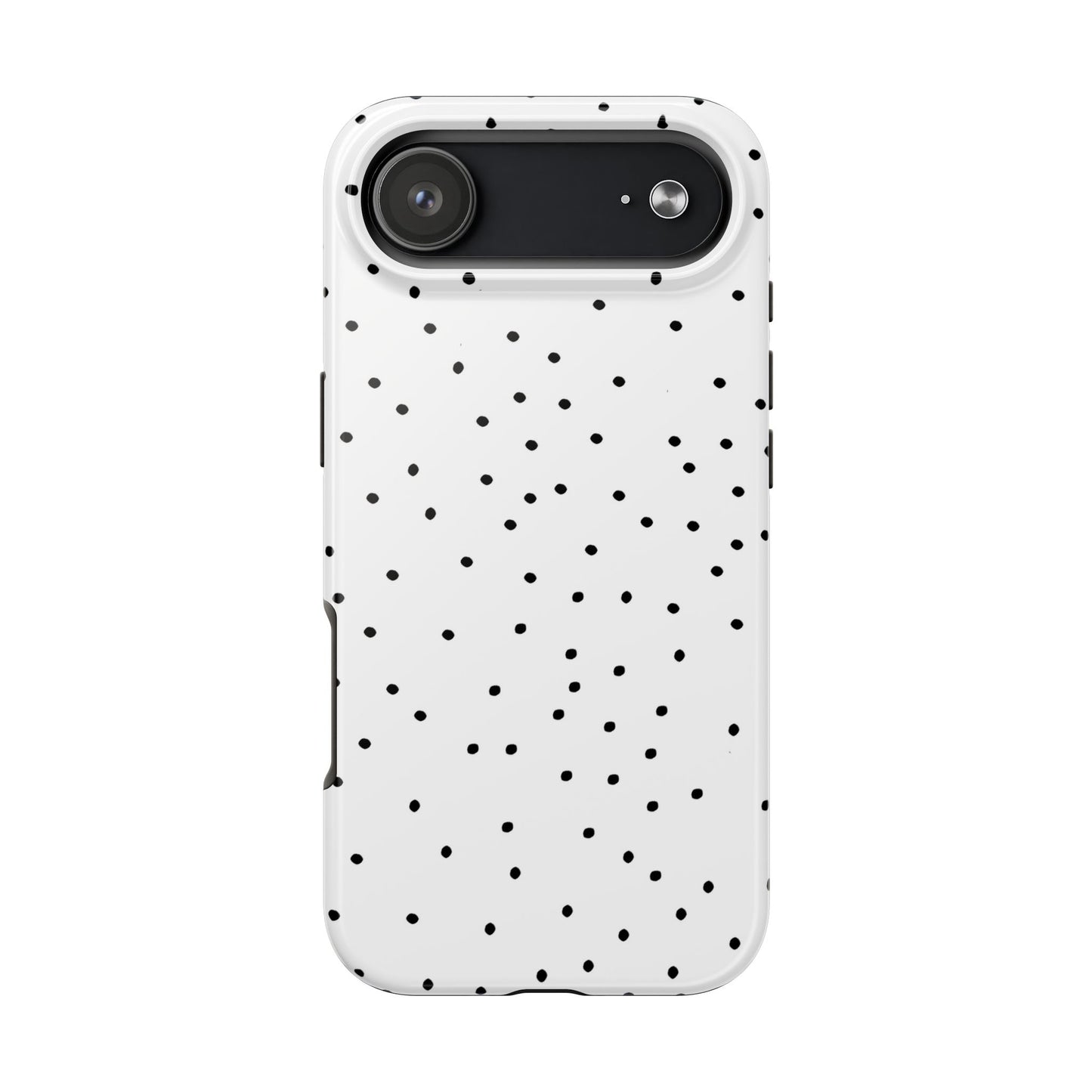 Space Dots White / Black Phone Case