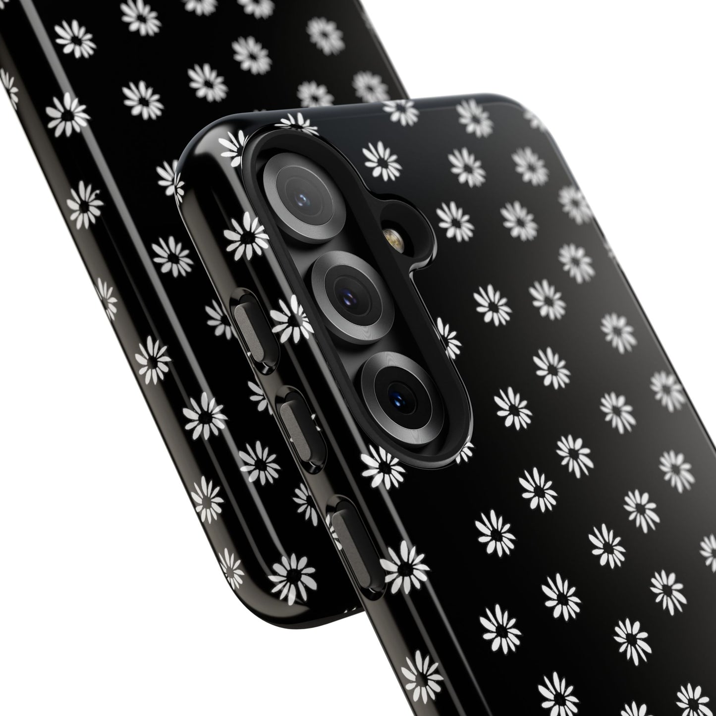 Daisy Dot Black / White Phone Case