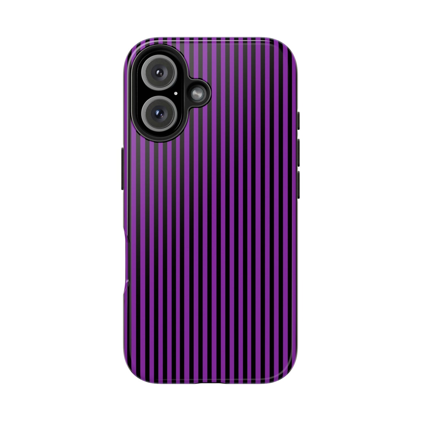 Stripe Purple / Black Phone Case