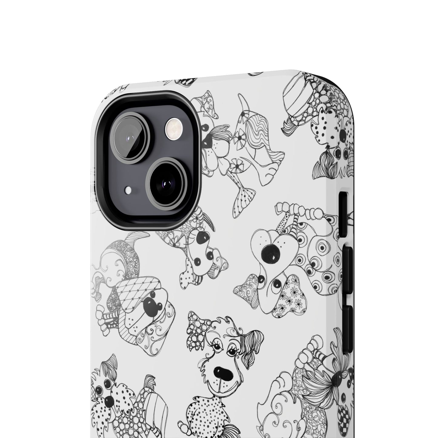 Doodle Dogs White Phone Case