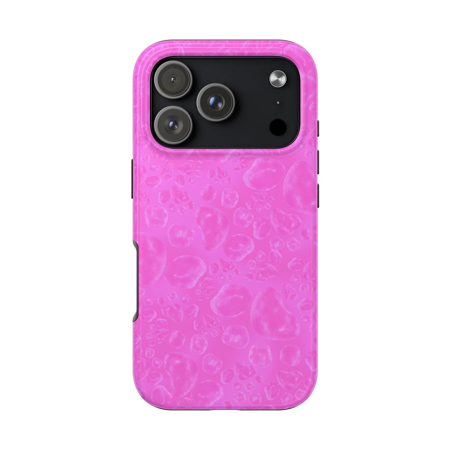 Paw Dots Cerise Phone Case