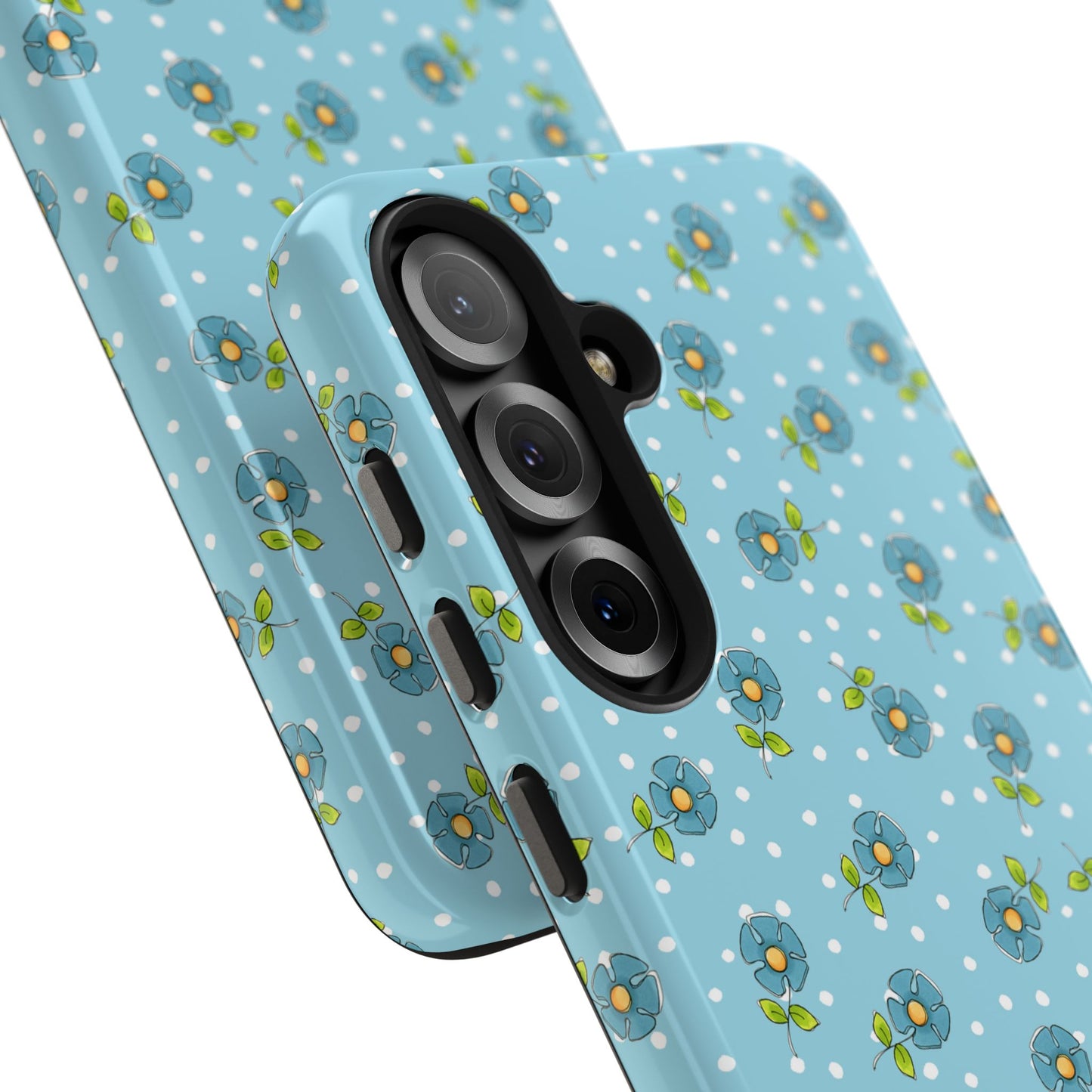 Daisy Dots Turquoise Phone Case